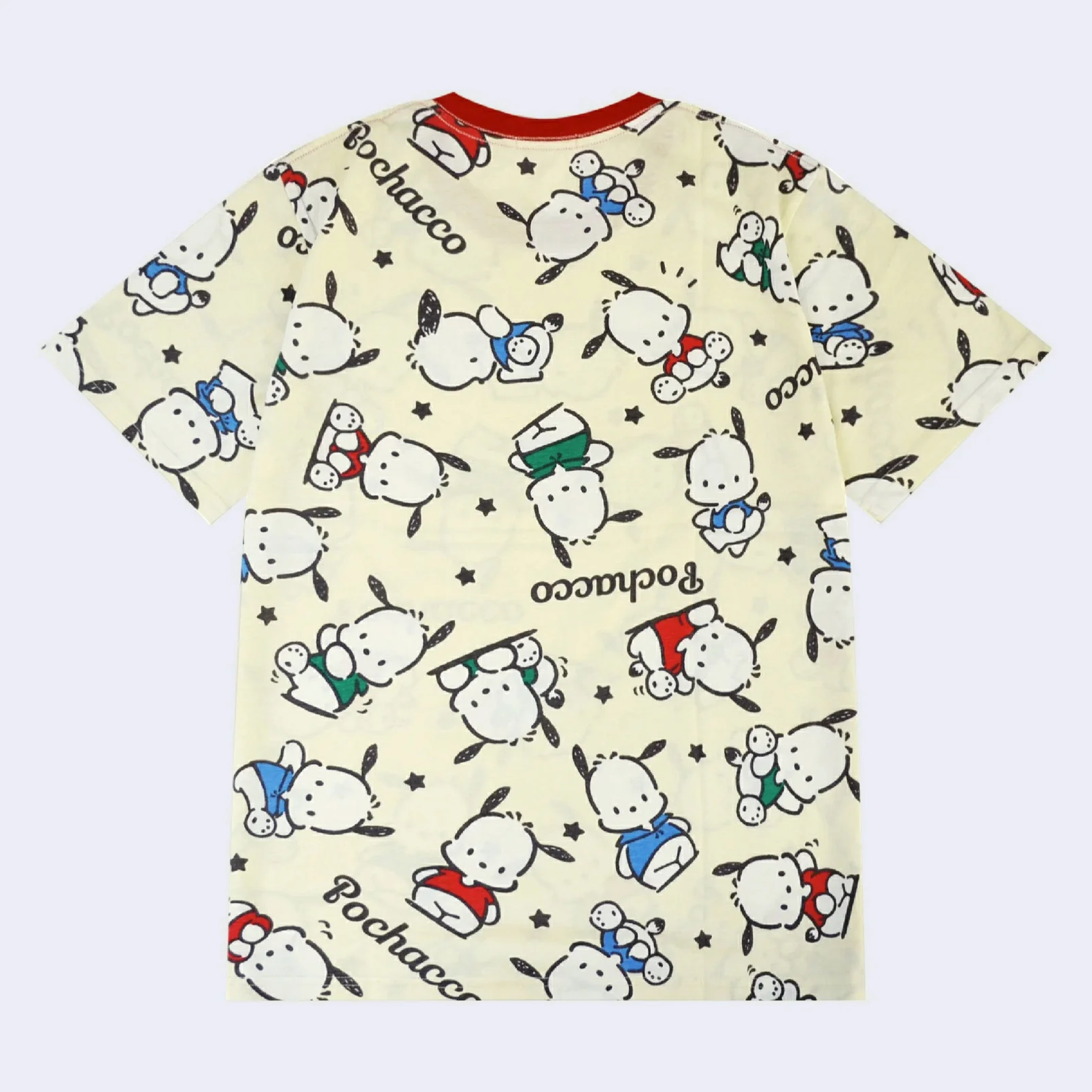 Sanrio - Pochacco Pattern T-Shirt (Cream) - Image 2