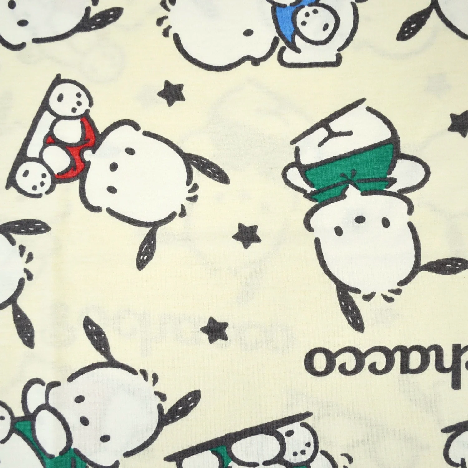 Sanrio - Pochacco Pattern T-Shirt (Cream) - Image 3