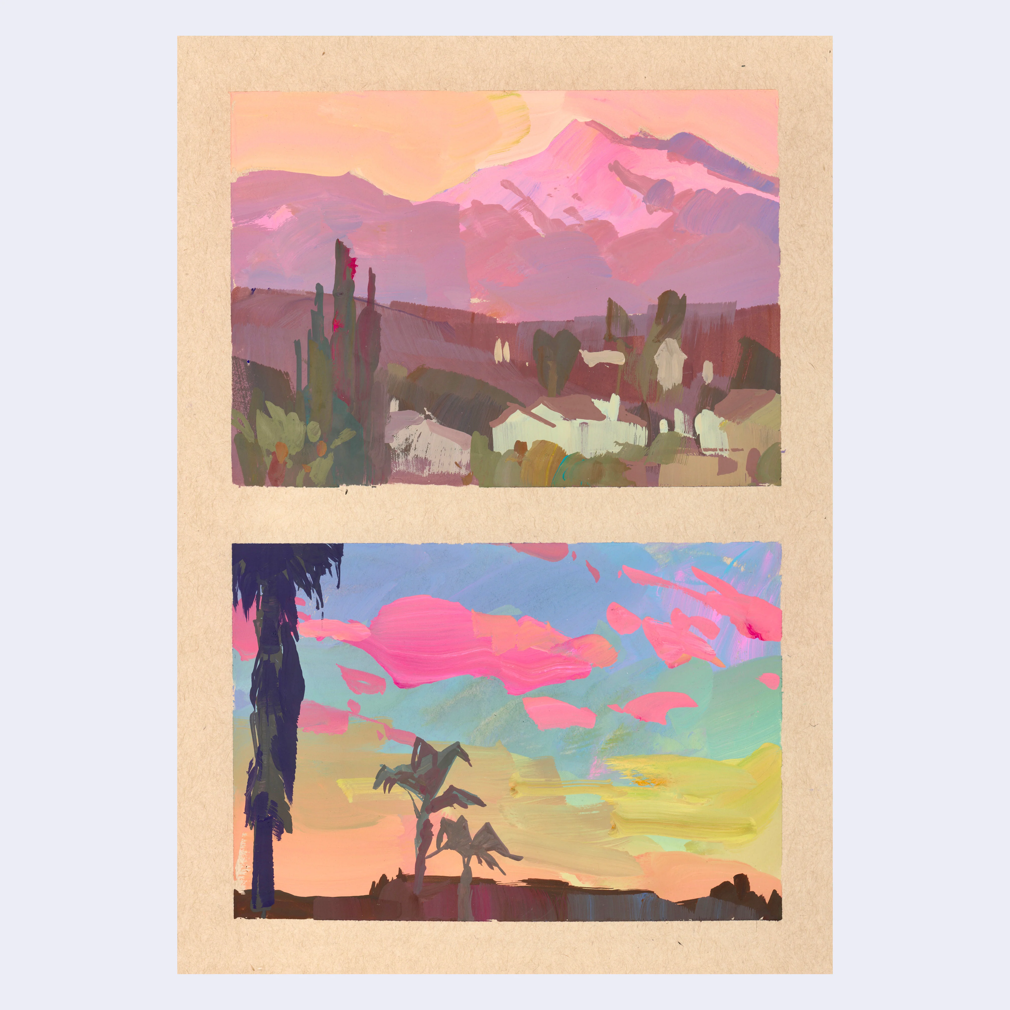 Sitting Outside 2 - Jennifer Wang - #09 - "Opera Pink Sunset Duo"