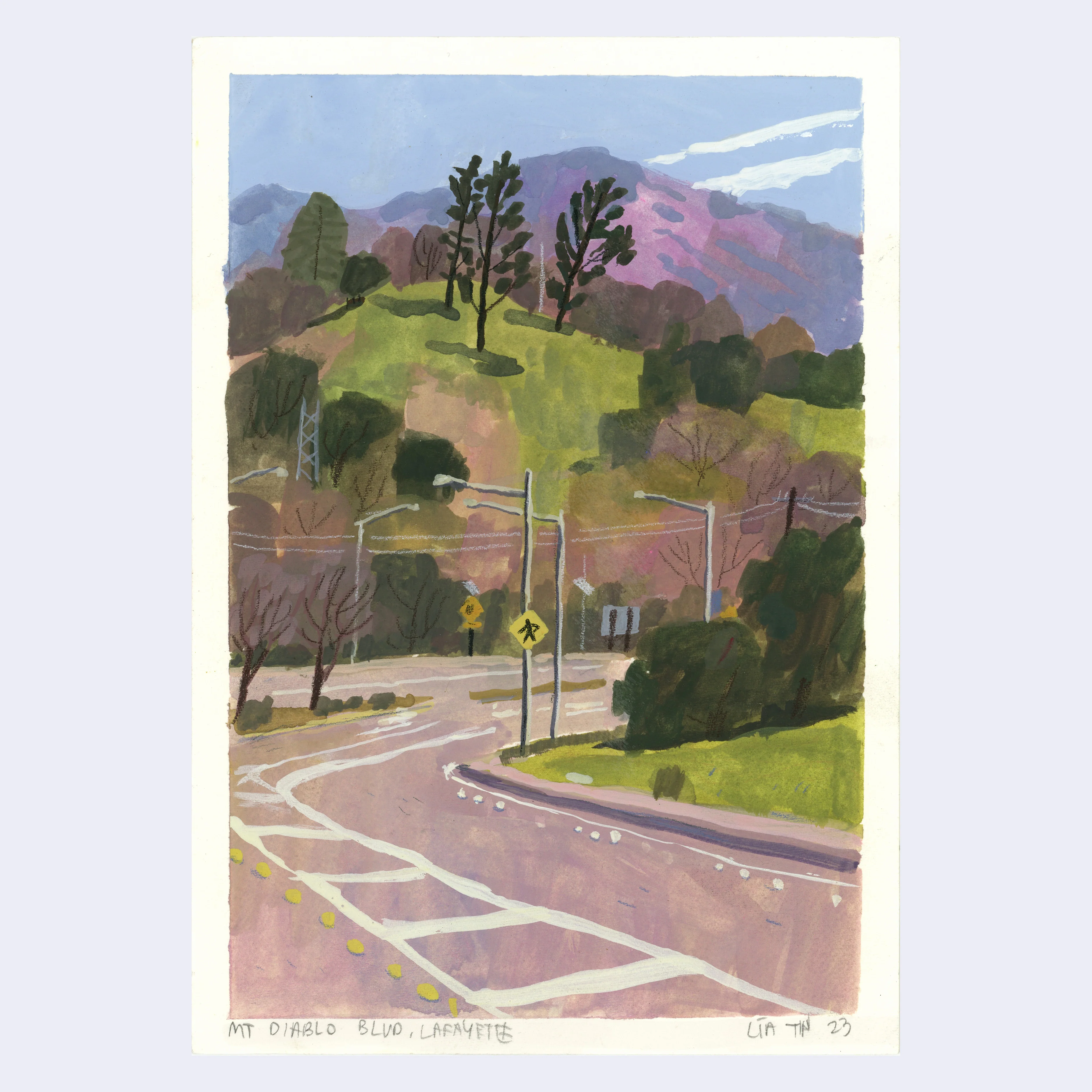Sitting Outside 2 - Lia Tin - #08 - "Mt. Diablo Boulevard"