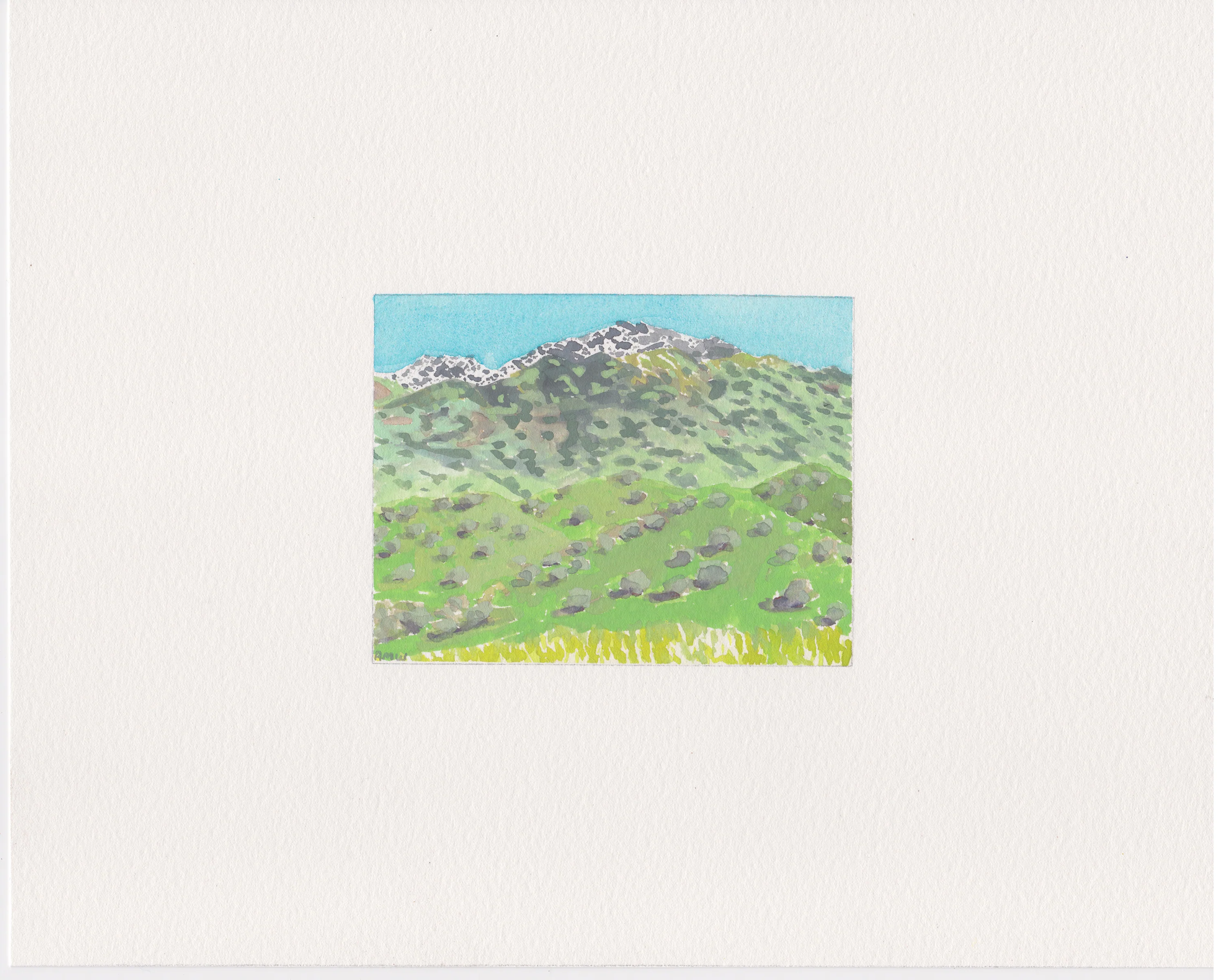 Sitting Outside 2 - Rob Moss Wilson - #04 - "Snow on Mt. Diablo" - Image 2
