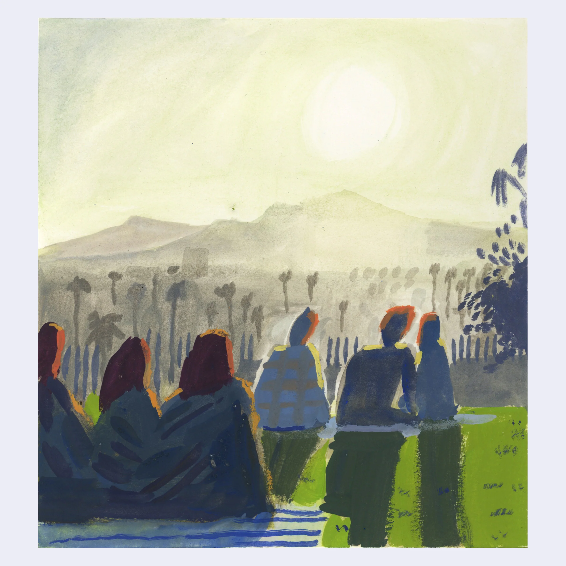 Sitting Outside 2 - Woodrow White - #06 - "Barnsdall Sun"