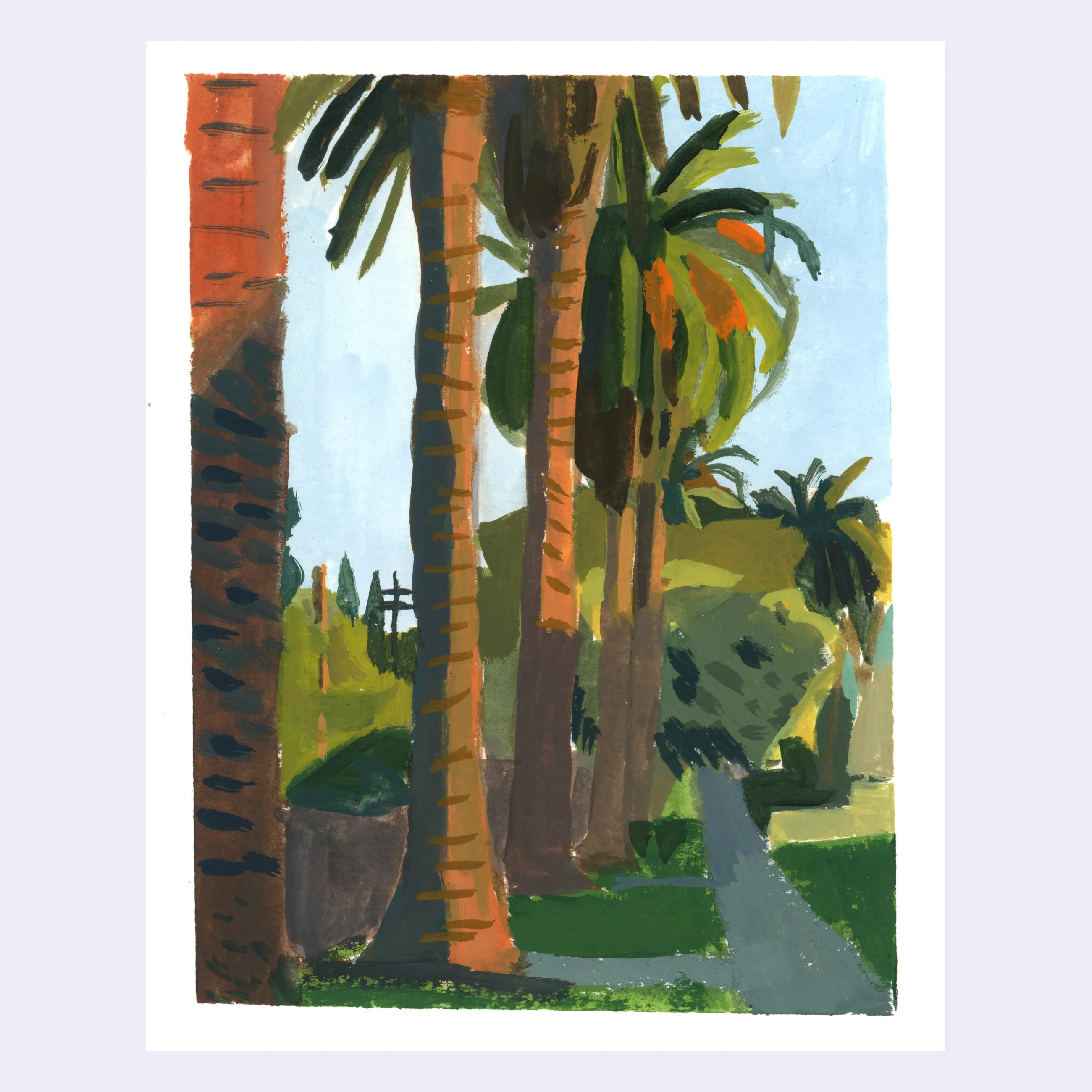 Sitting Outside 2 - Woodrow White - #12 - "More Palms"