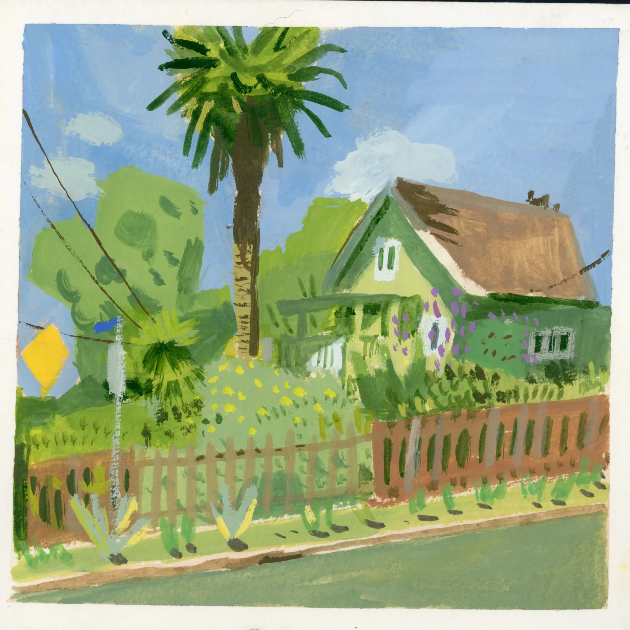 Sitting Outside 2 - Woodrow White - #15 - "Off Sunset"