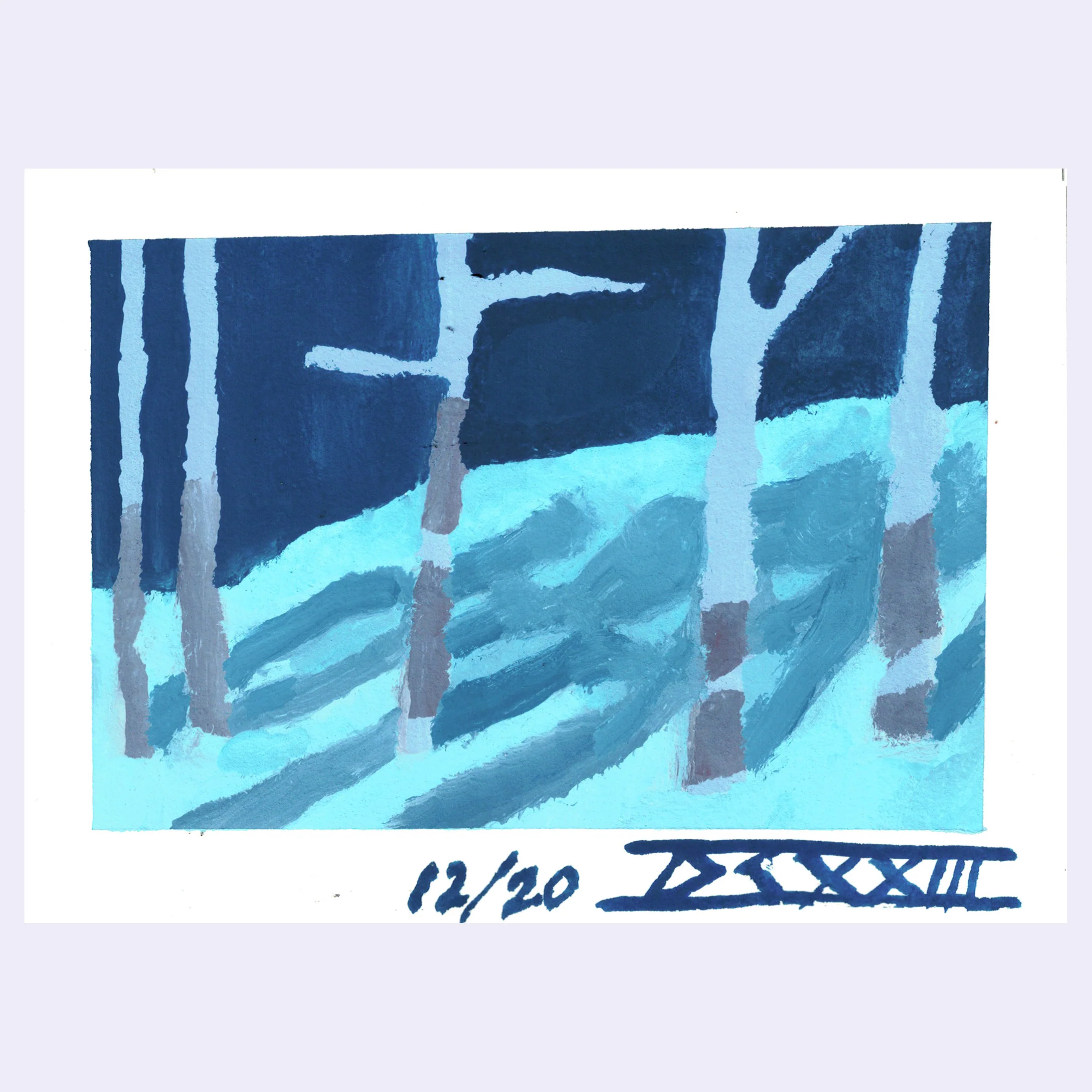 Sitting Outside III - #130 - Danielle Chenette - "Snowfield"