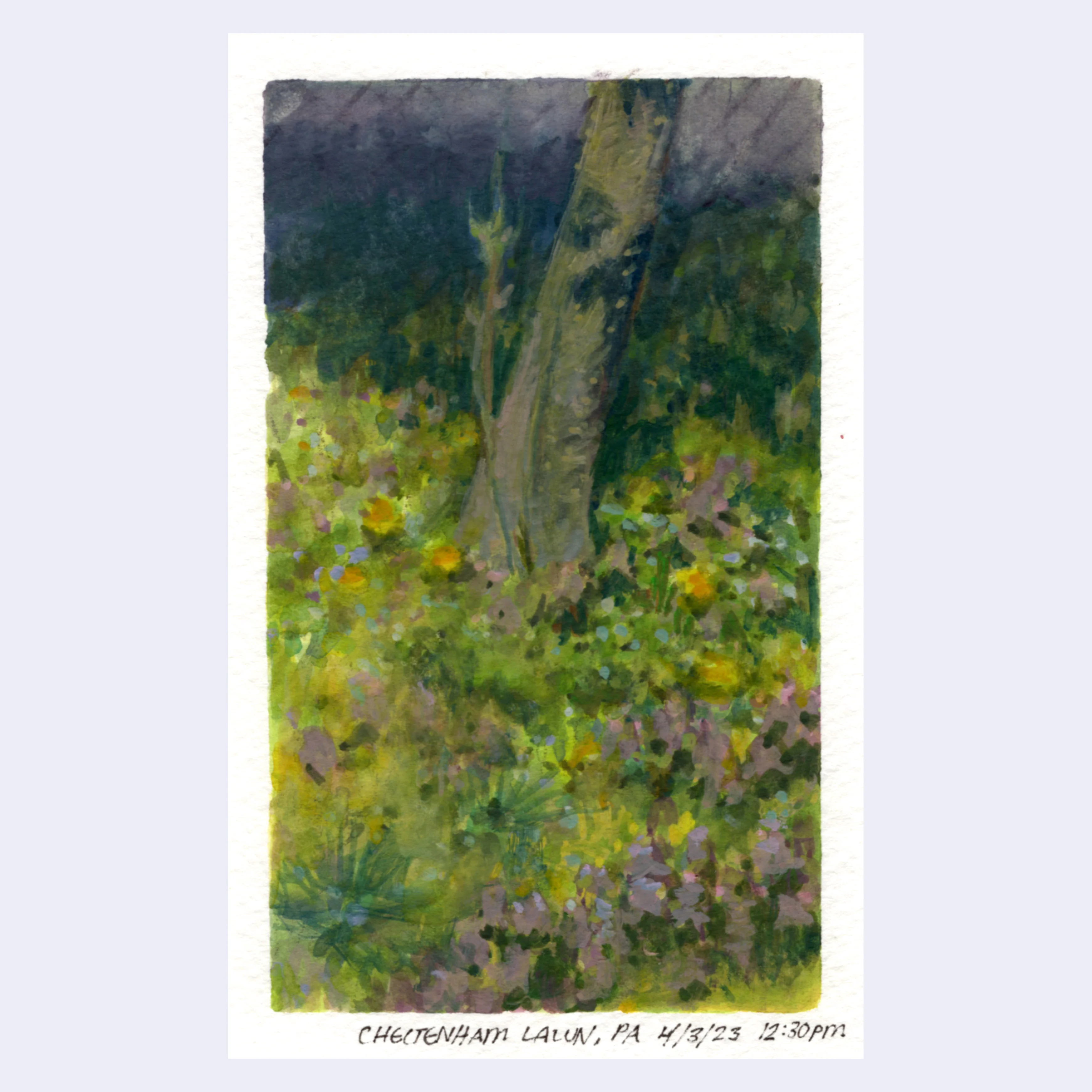 Sitting Outside III - #255 - Julie Benbassat - "Cheltenham Lawn"