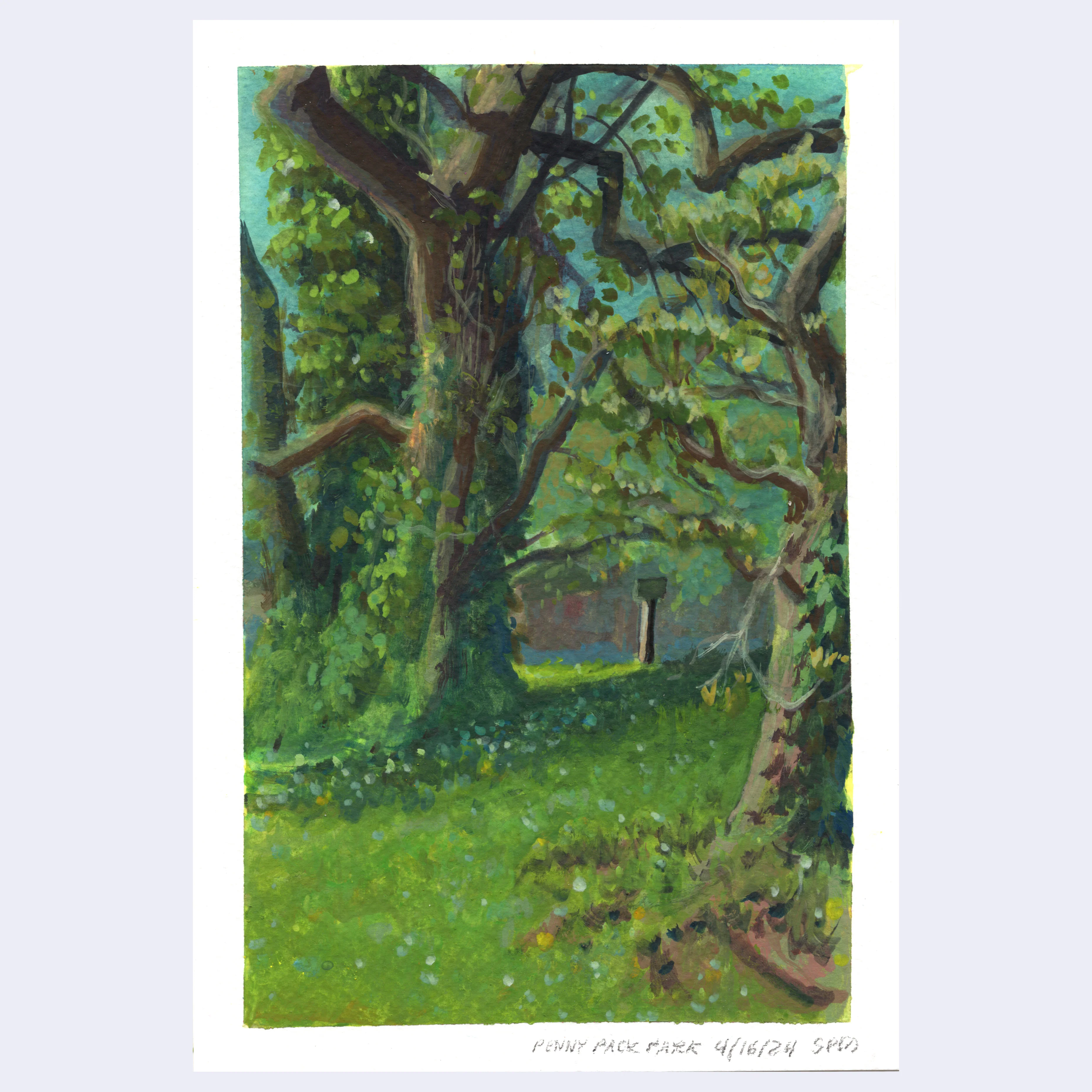 Sitting Outside III - #263 - Julie Benbassat - "Penny Packer Park"