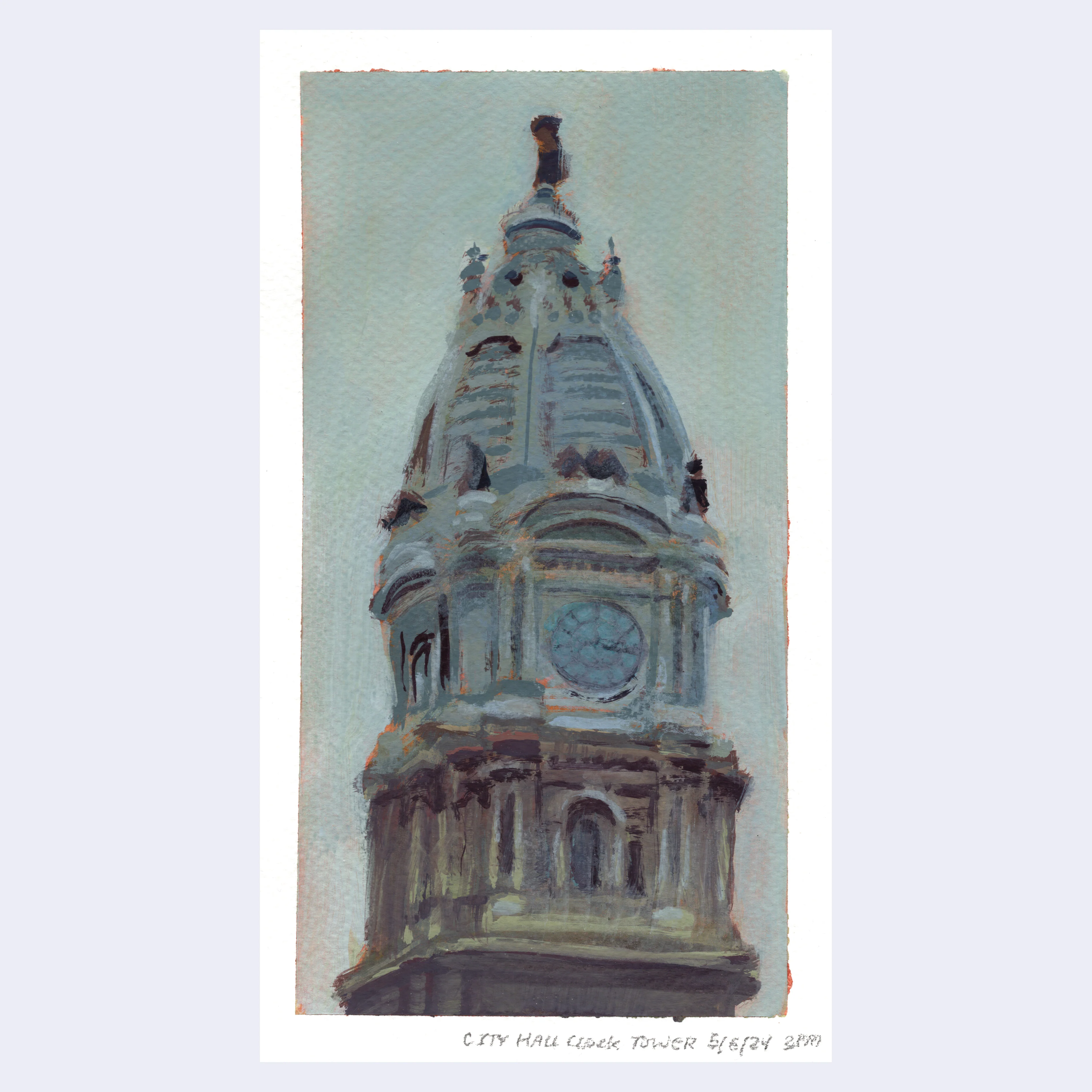 Sitting Outside III - #259 - Julie Benbassat - "Philadelphia City Hall"