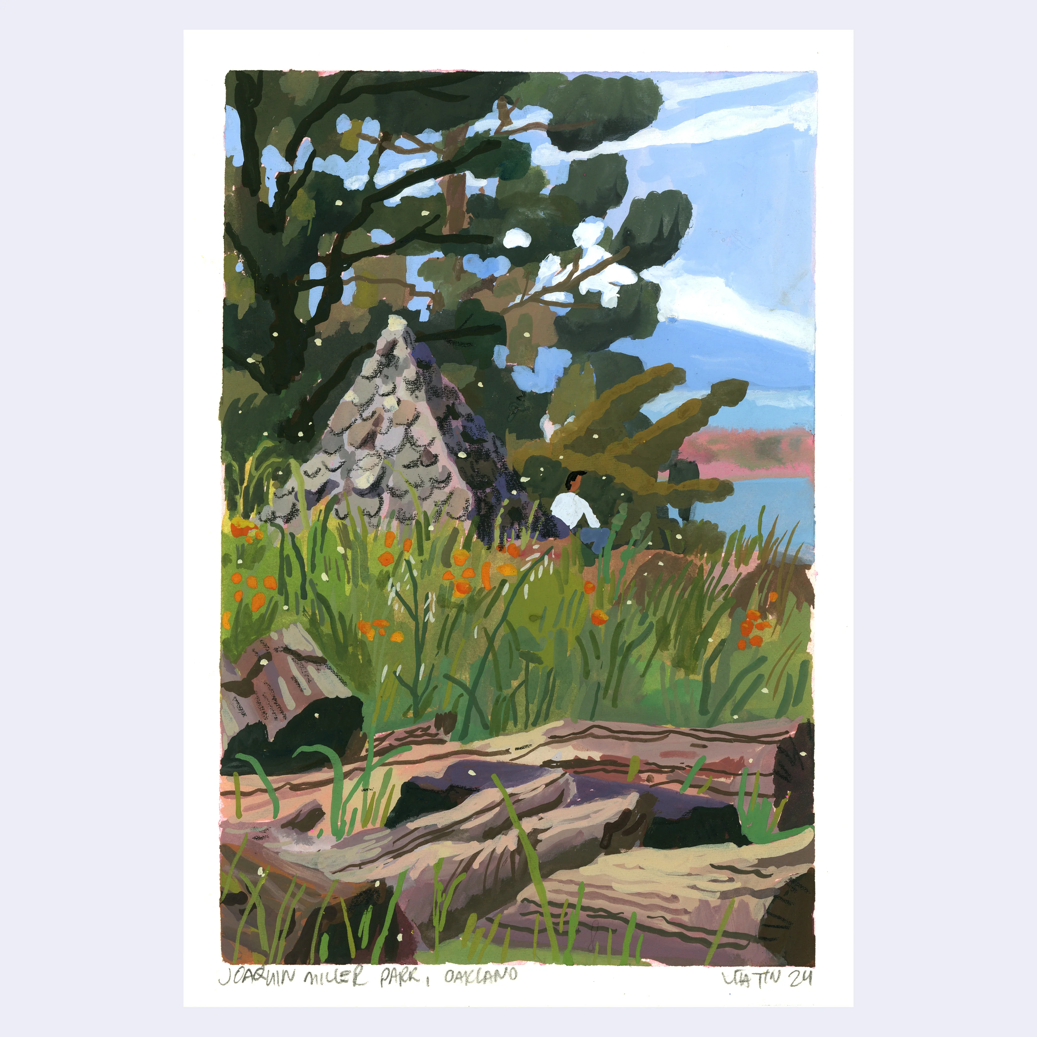 Sitting Outside III - #179 - Lia Tin - "Joaquin Miller Park"