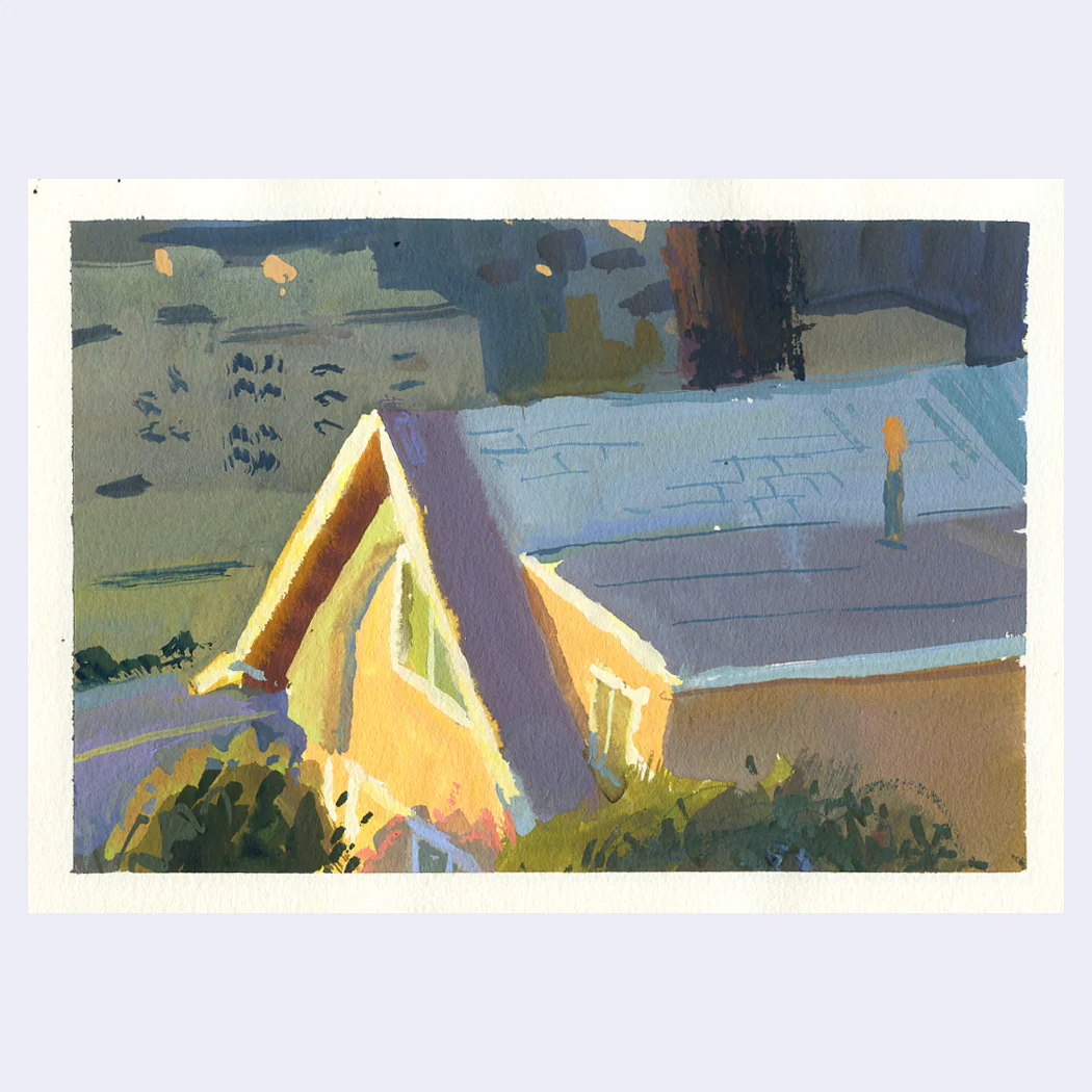 Sitting Outside III - #153 - Michael Relth - "Sunset on House"