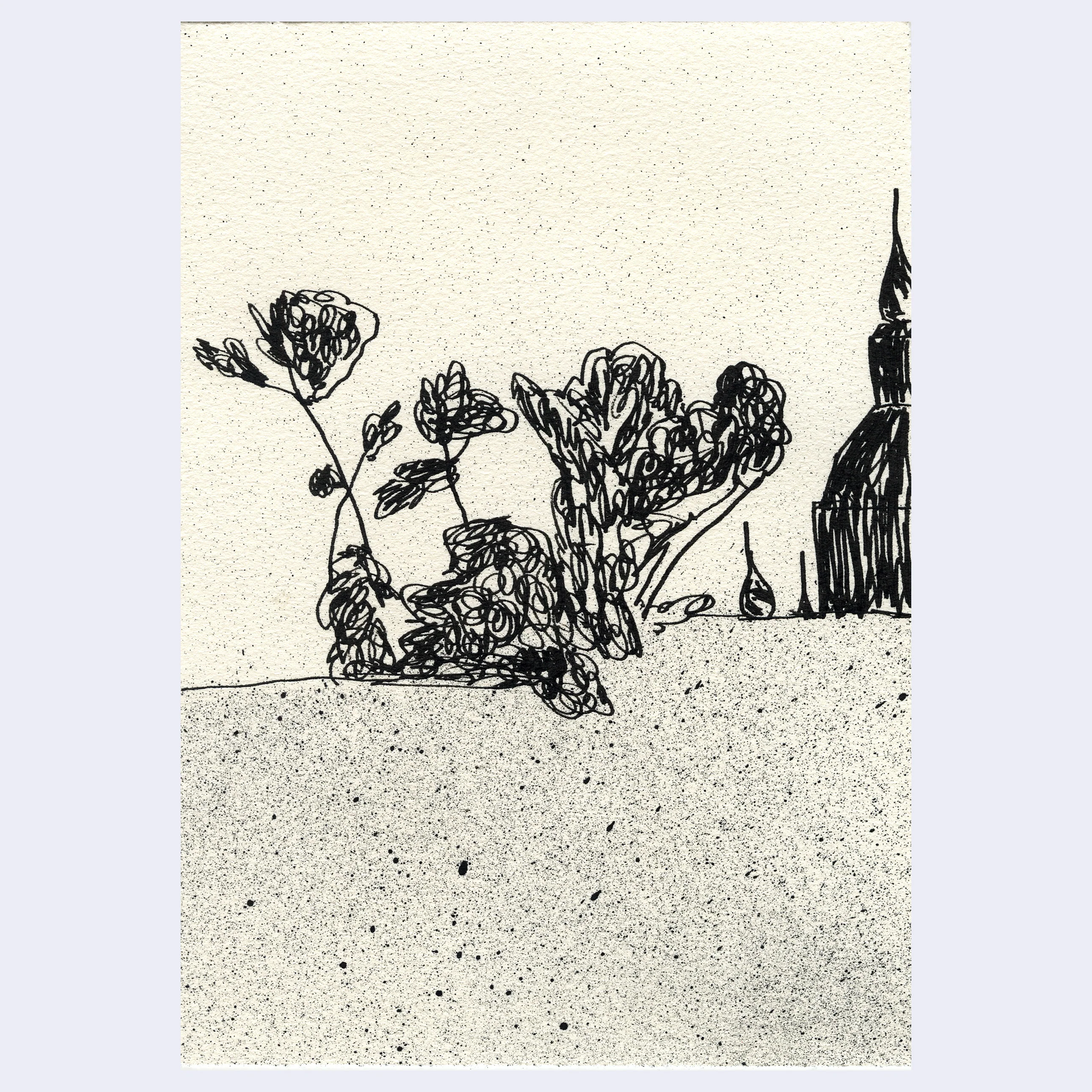 Sitting Outside III - #244 A - Trevor Shin - "Tree Behind St. Andrews"