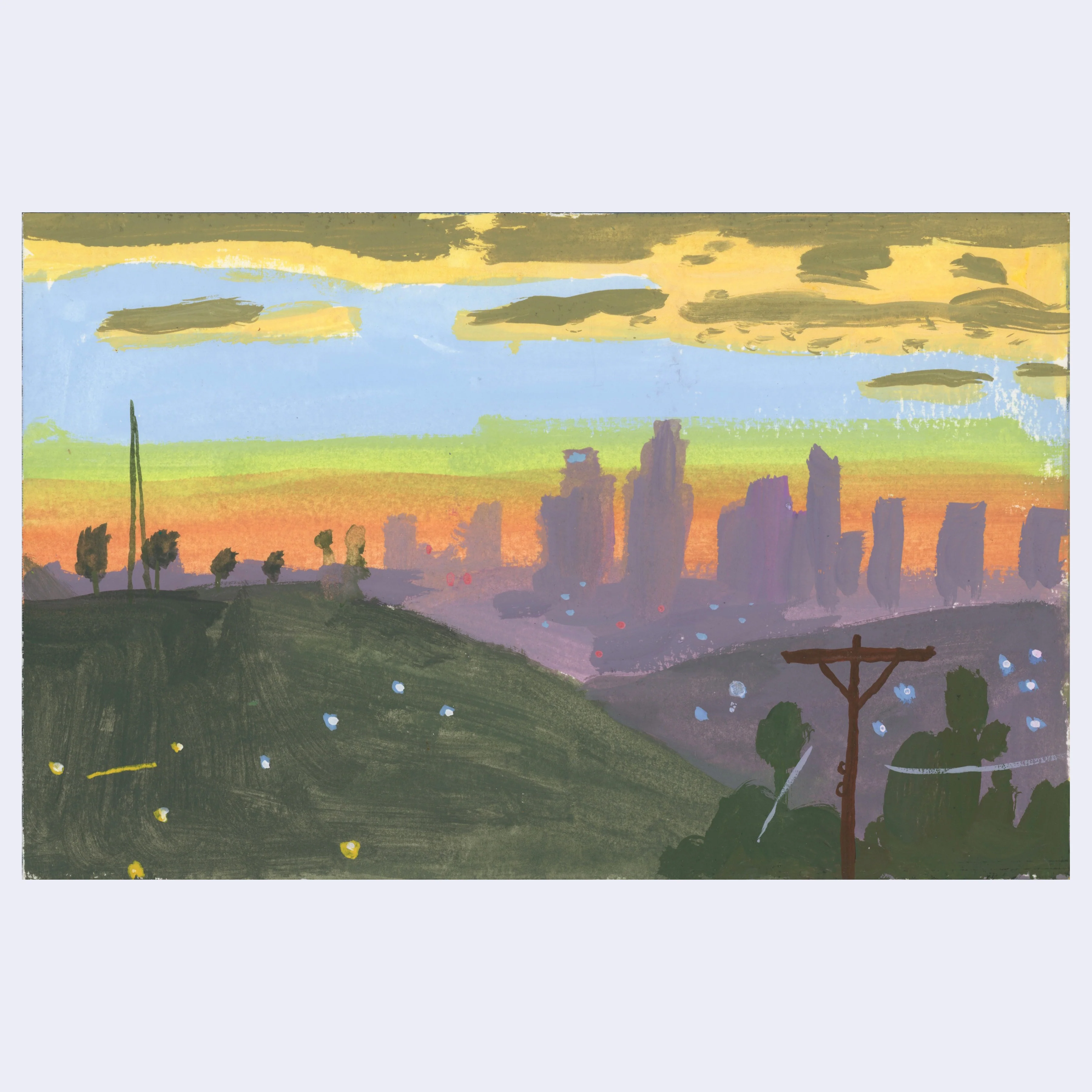 Sitting Outside III - #44 - Woodrow White - "Downtown from Debs (2020)"