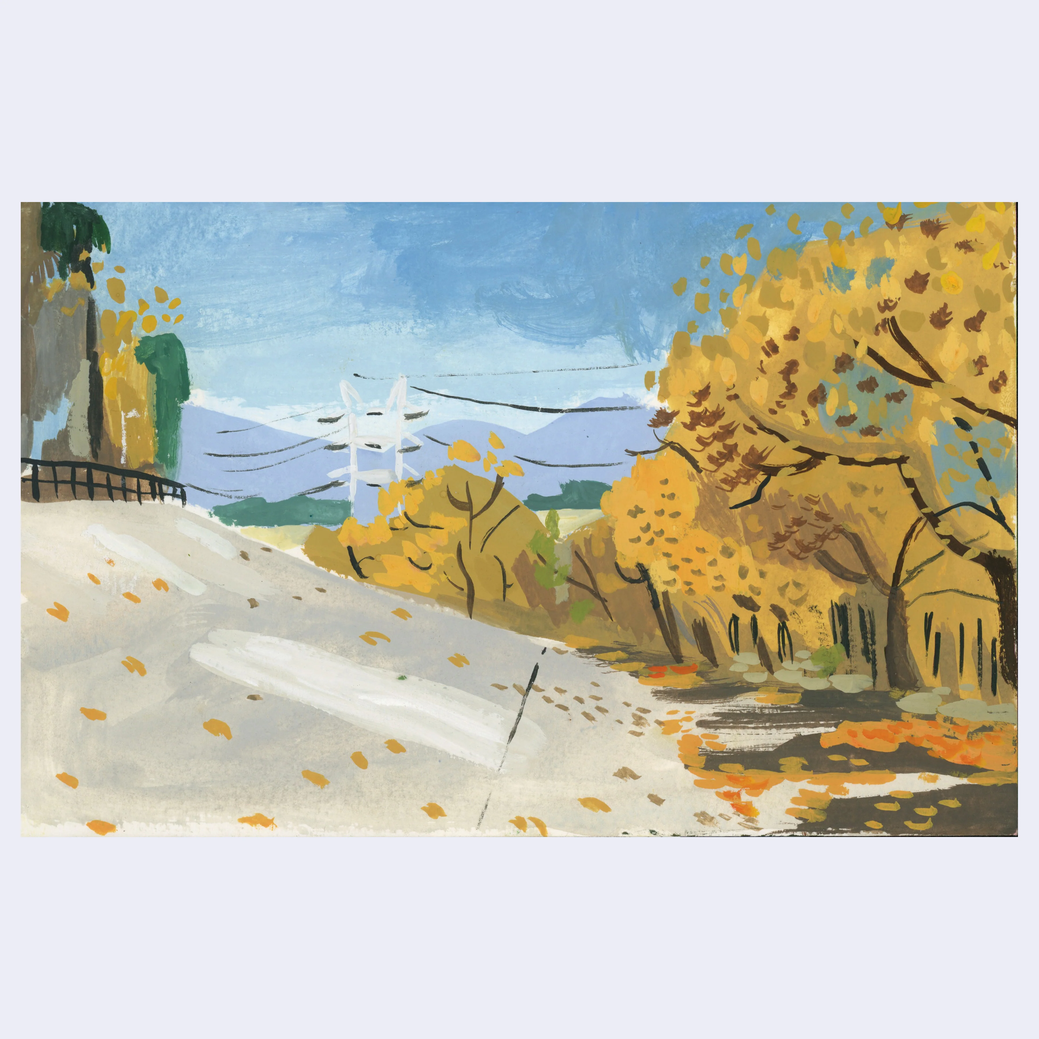Sitting Outside III - #45 - Woodrow White - "Winter River (2020)"