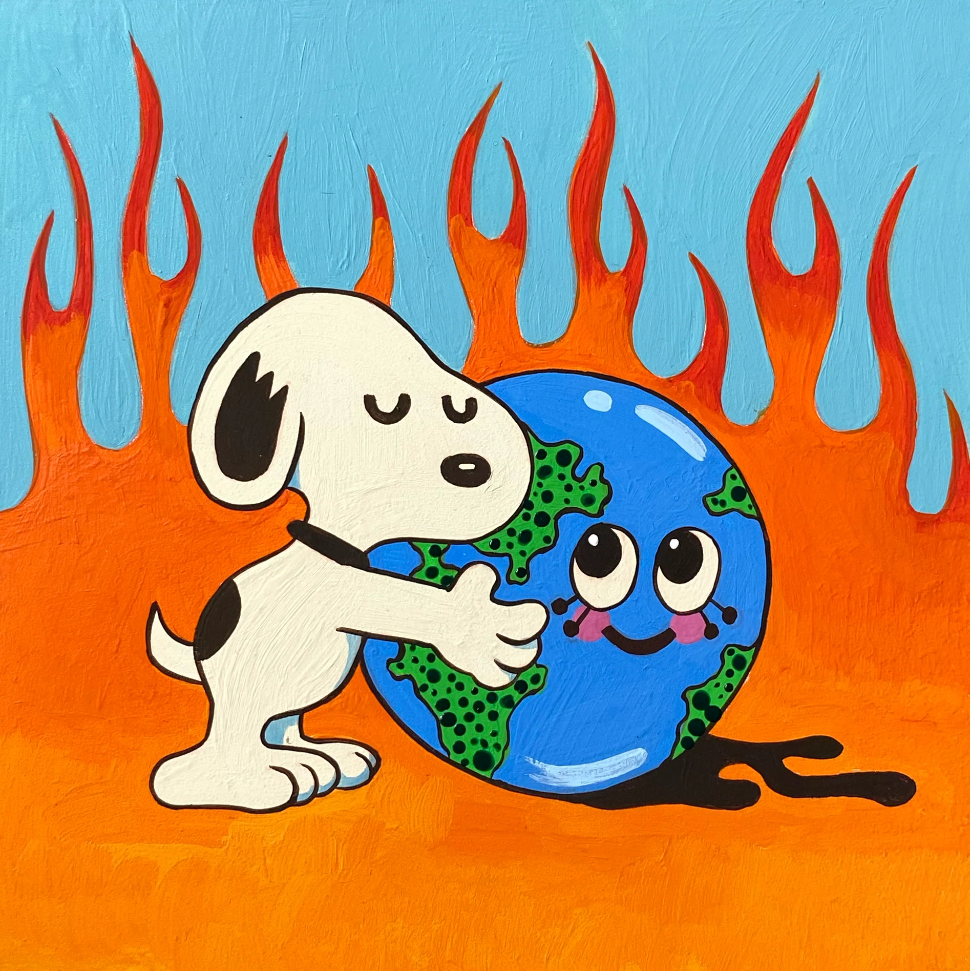 Small World (2026) - #115 - Erin Jhi - "World on Fire" (Set of 3) - Image 3