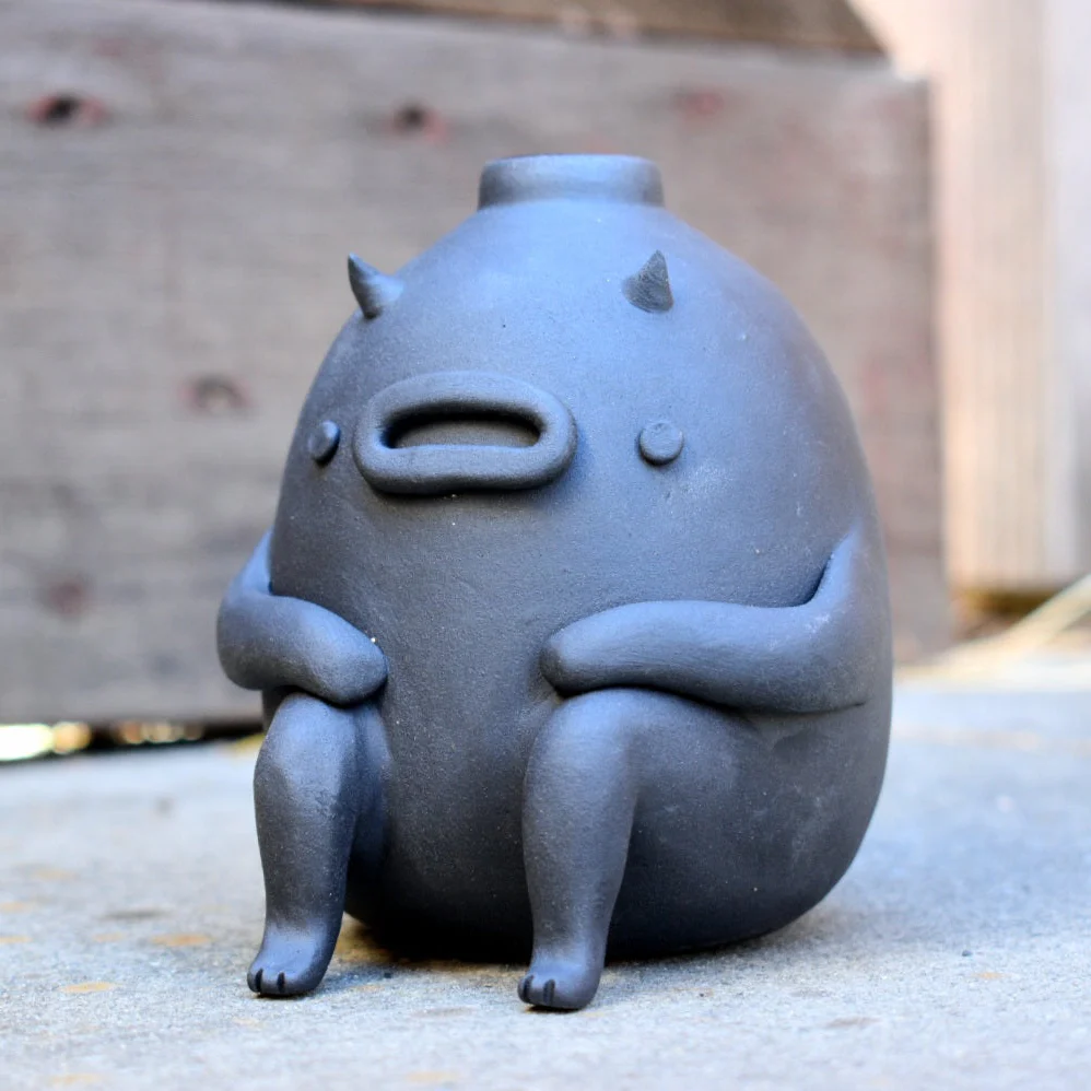 Small World (2026) - #82 - mudmonsterclayworks - "Buddy Vase B"