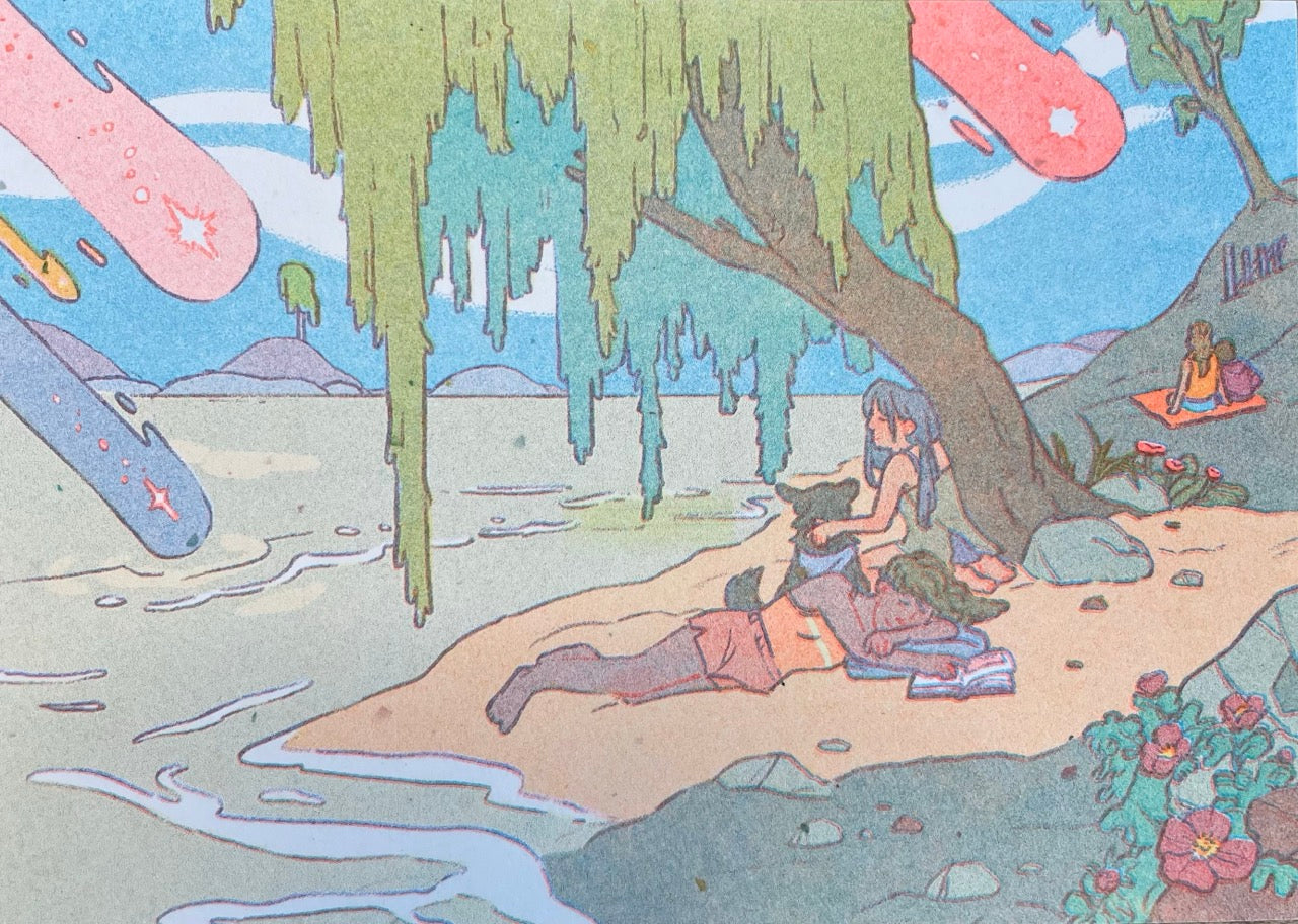 Small World 3 (2025) - Emma Mathewson - "Familiar Place" Risograph - Image 2