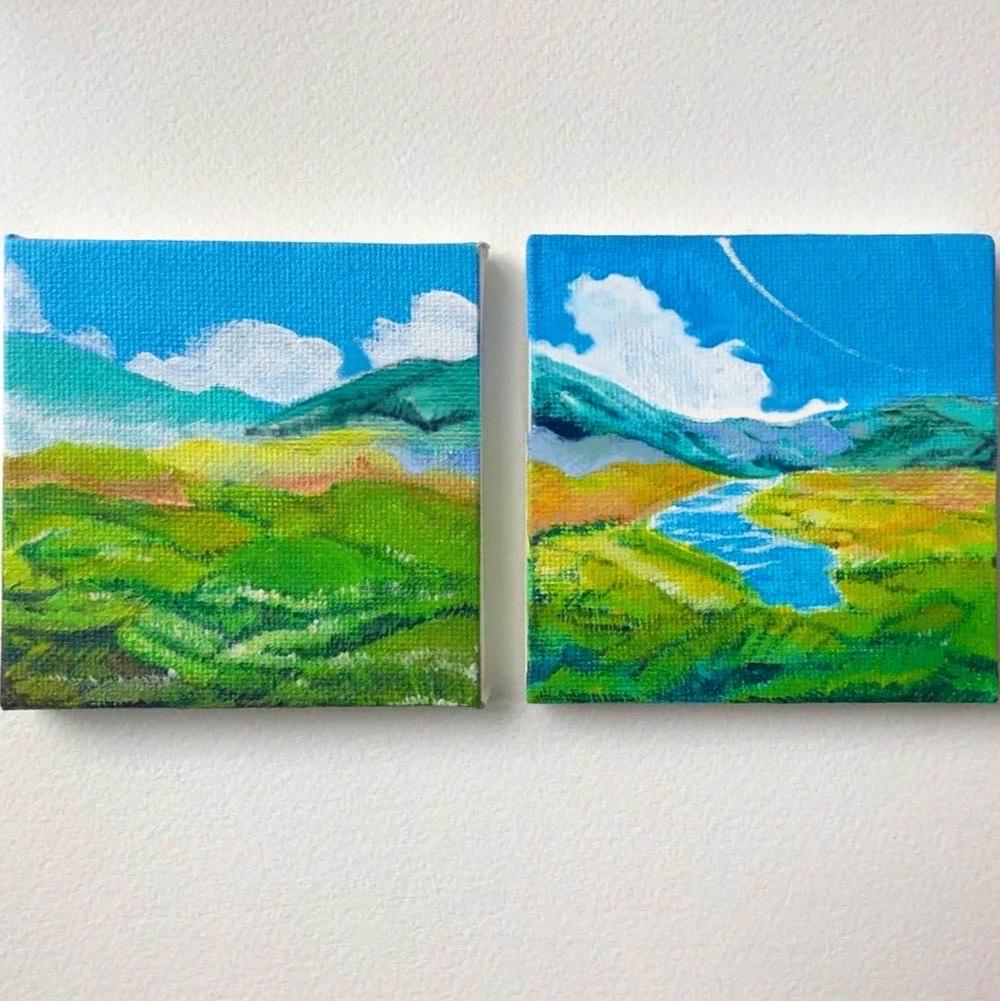 Small World II 2024 - Dylan Griffin - "Landscape Diptych"