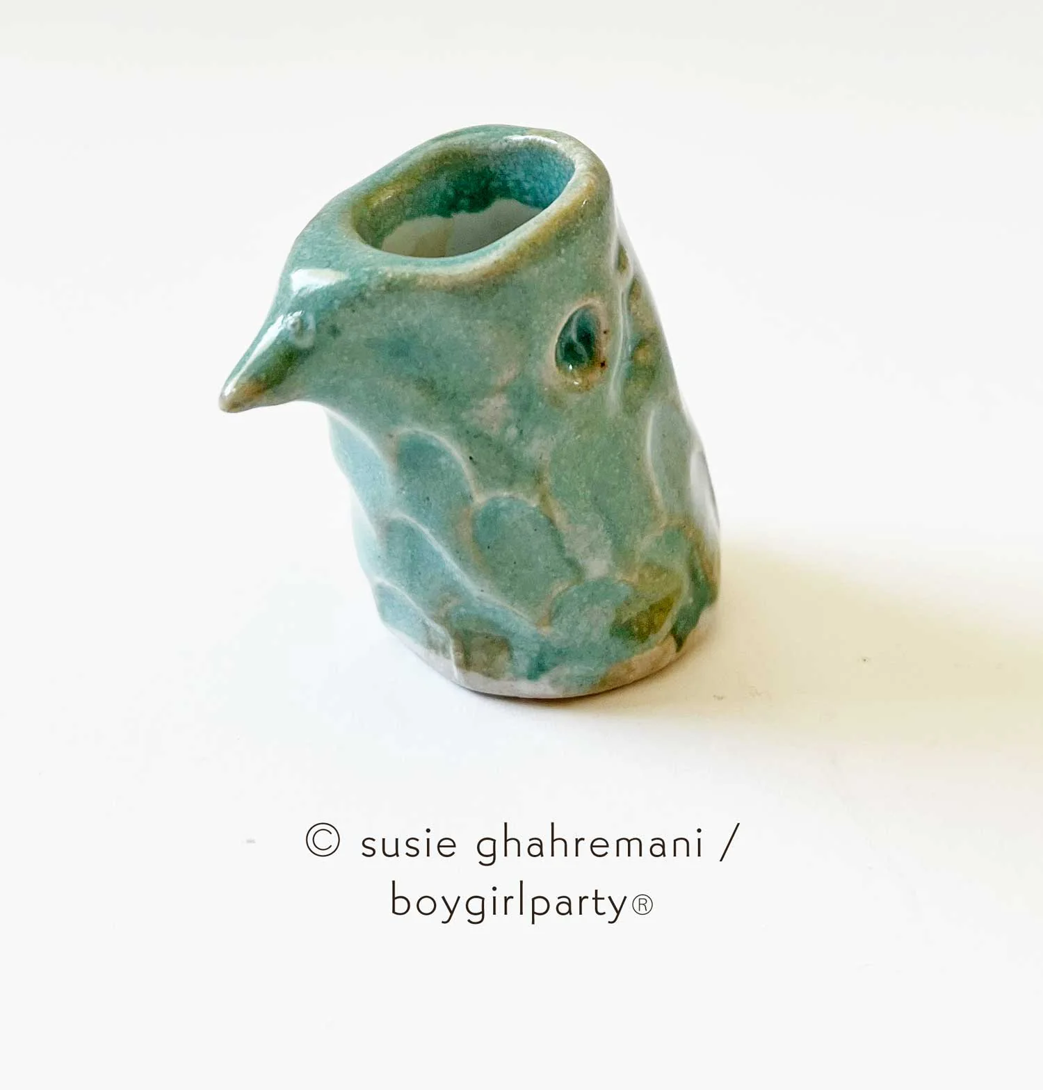 Susie Ghahremani - Bookish - #113 - "Ceramic Scaly Bird Inkwell" - Image 2