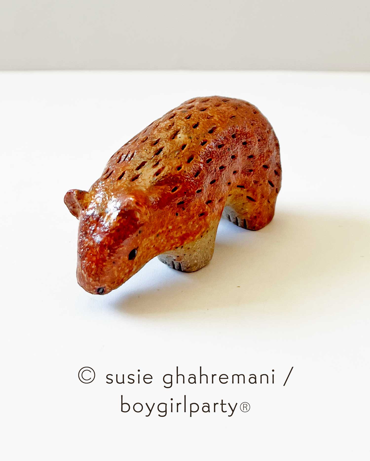 Susie Ghahremani - Bookish - #25 - "Ceramic Copper Bear" - Image 2
