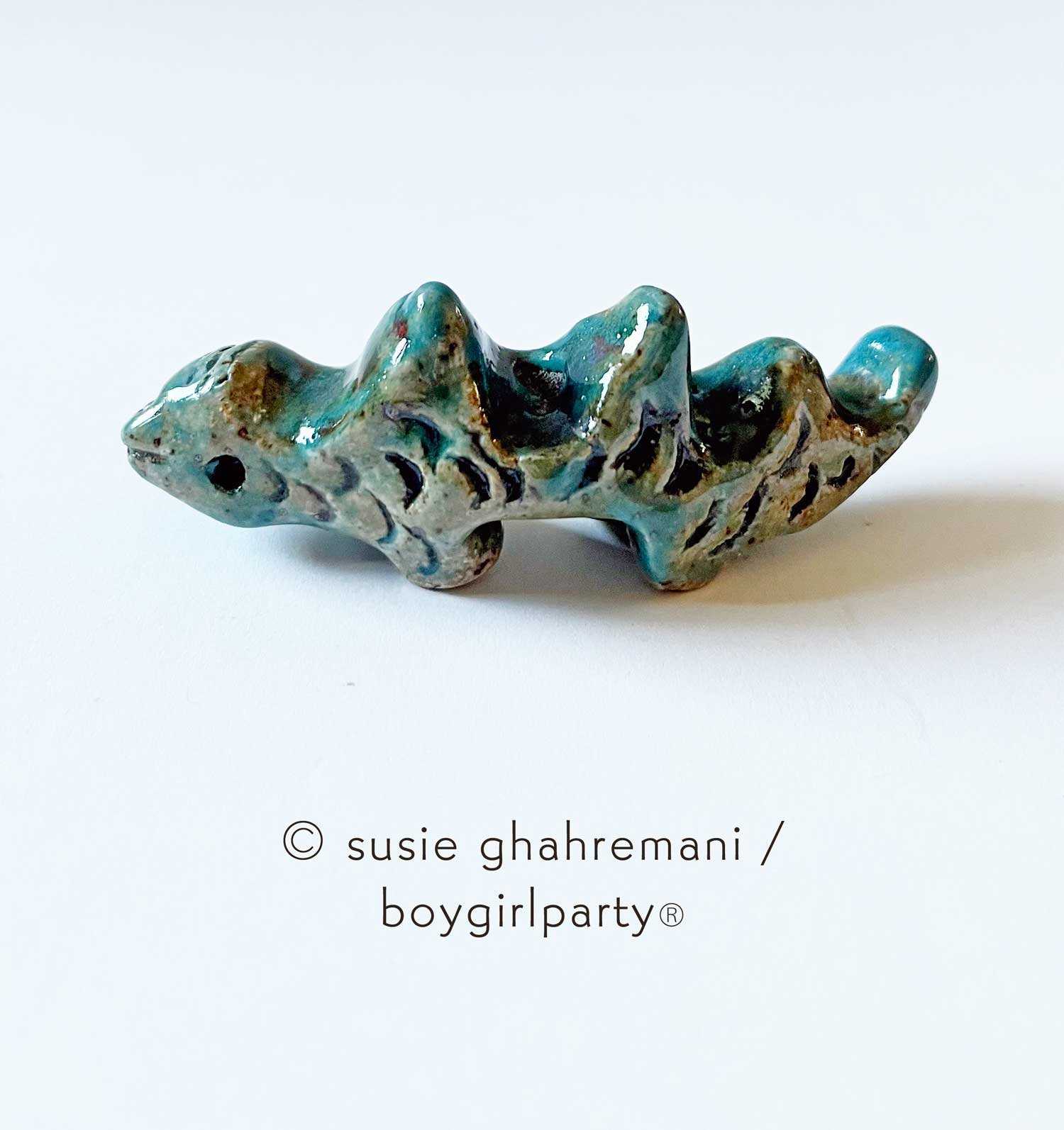 Susie Ghahremani - Bookish - #104 - "Ceramic Dragon Paintbrush Rest" - Image 2