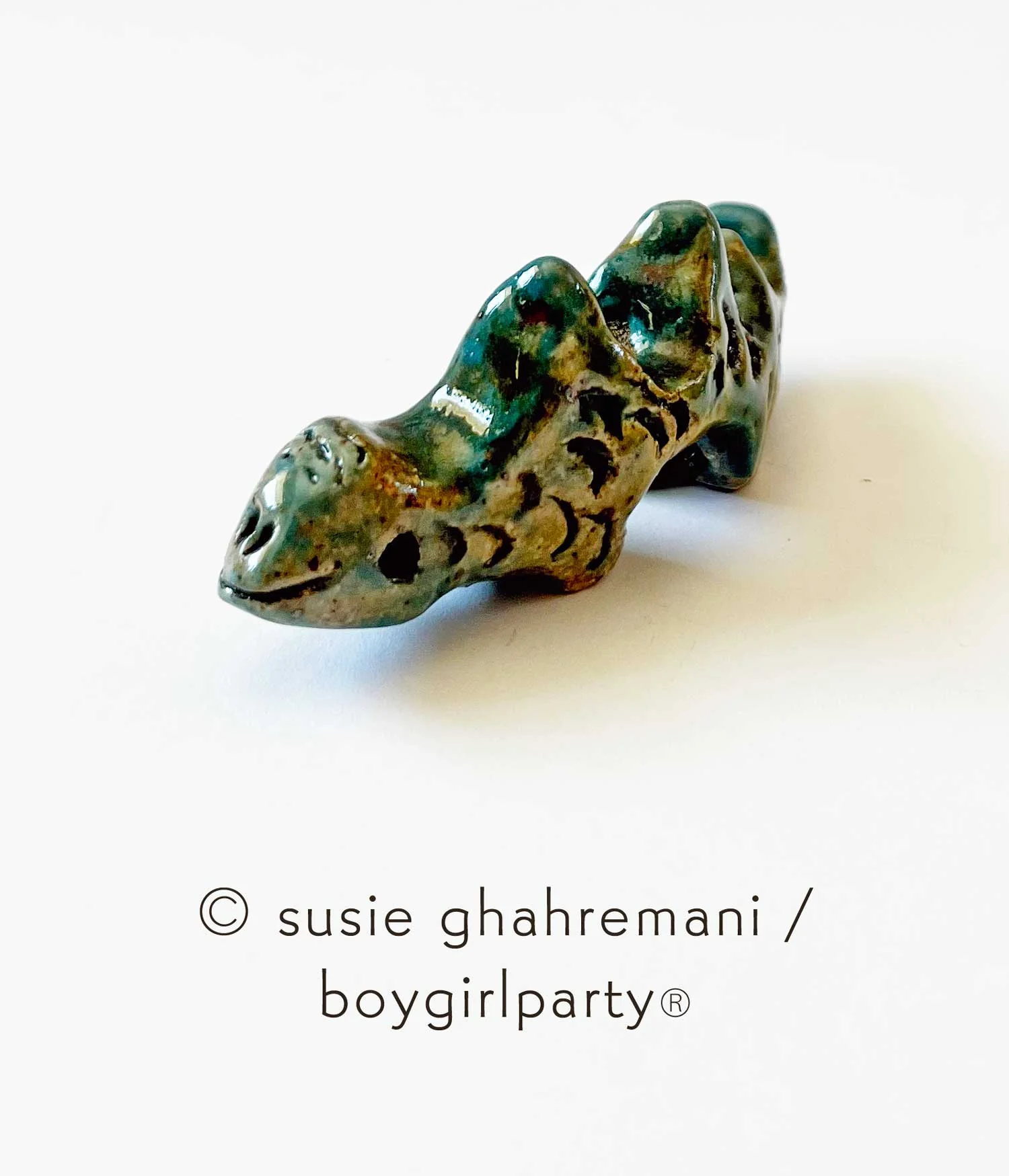 Susie Ghahremani - Bookish - #104 - "Ceramic Dragon Paintbrush Rest" - Image 3