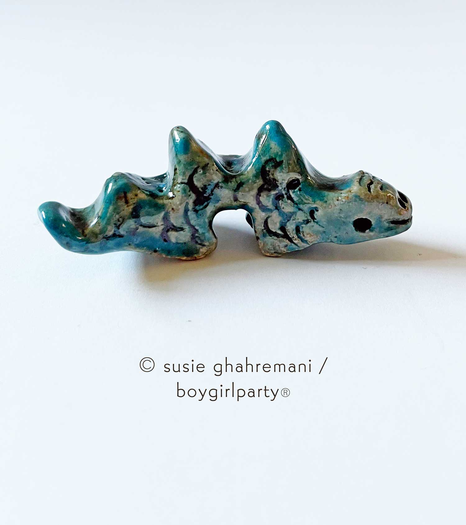 Susie Ghahremani - Bookish - #104 - "Ceramic Dragon Paintbrush Rest" - Image 4