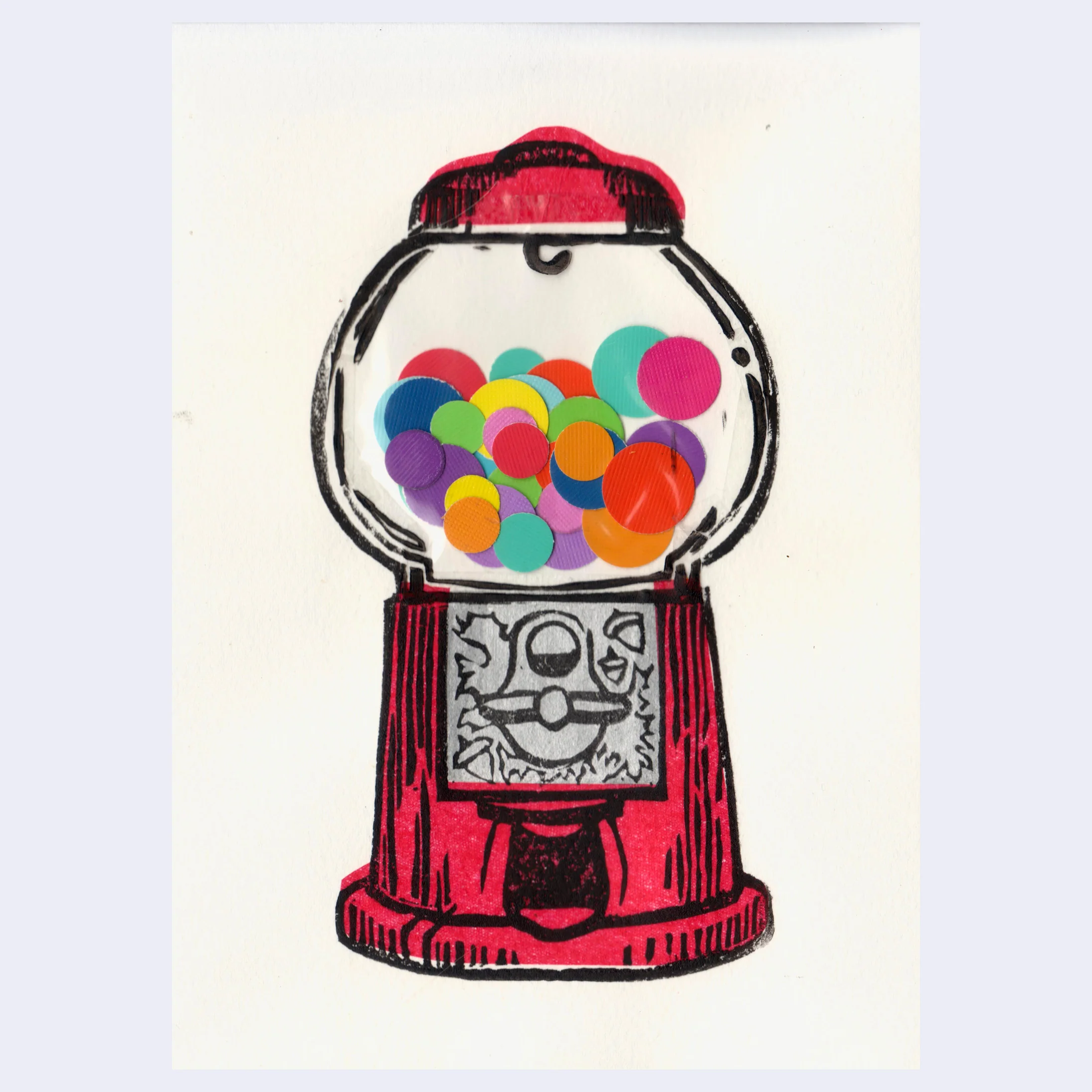 Sweet Tooth 2026 - Anna See - "You've Got Big Gumballs" Linocut Print