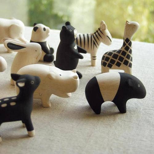Wooden Animal Figure - Akita (Shiba Inu) Dog - Image 2