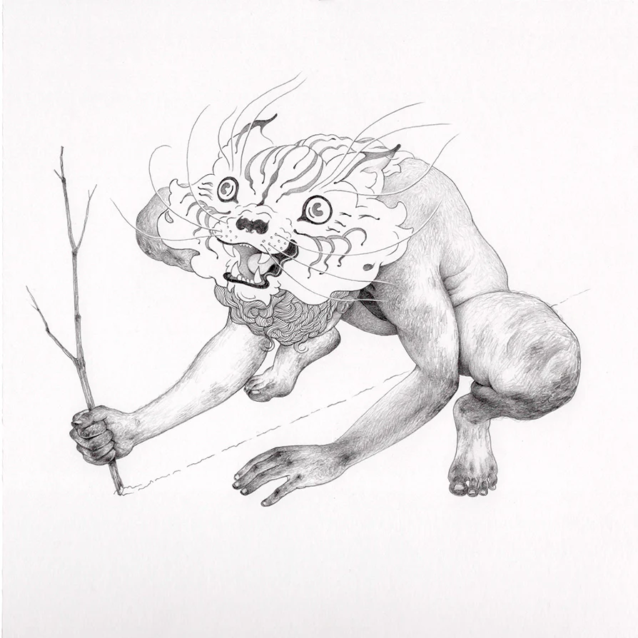 The Neko Show - Cassia Lupo - "Drawing Lines" Original Artwork - Image 2