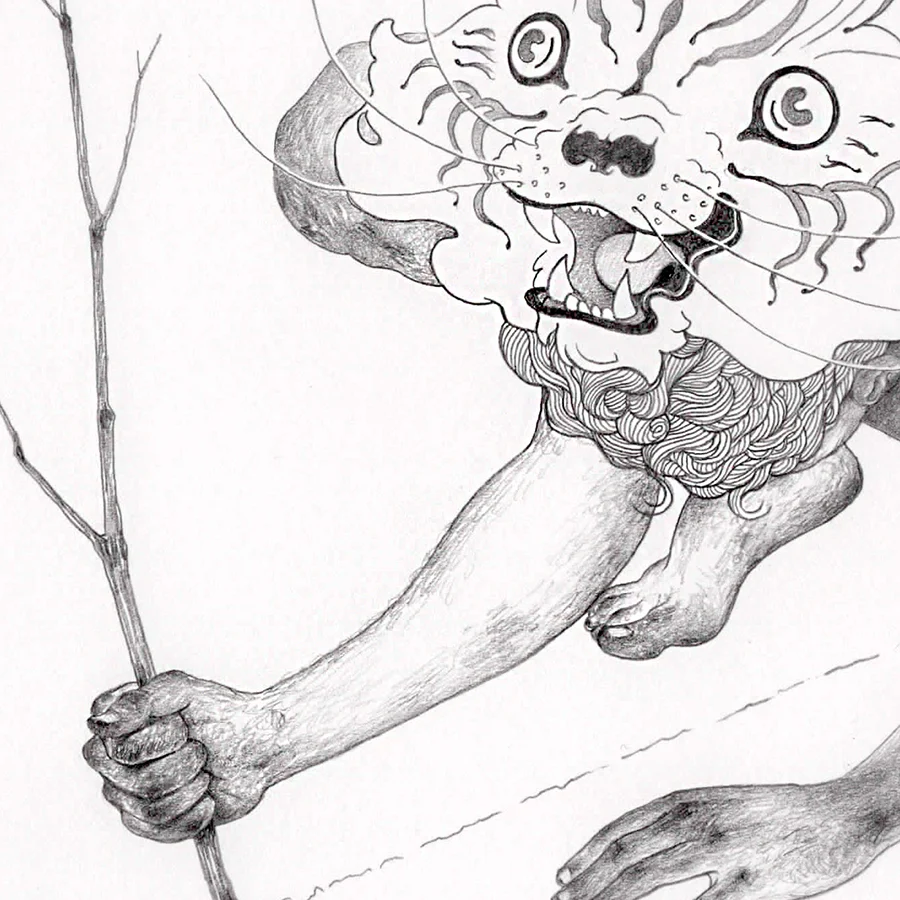 The Neko Show - Cassia Lupo - "Drawing Lines" Original Artwork - Image 3