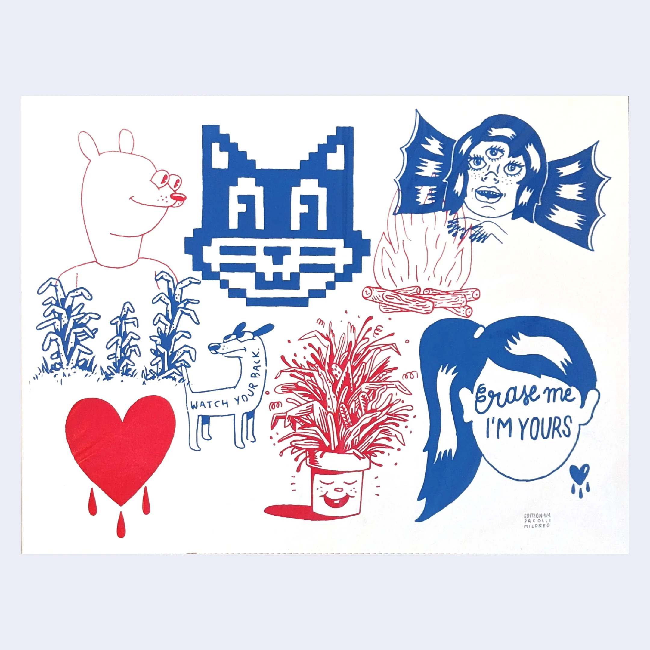 Pacolli - Untitled (Erase Me) (The Risograph & Screenprints Show 2024)