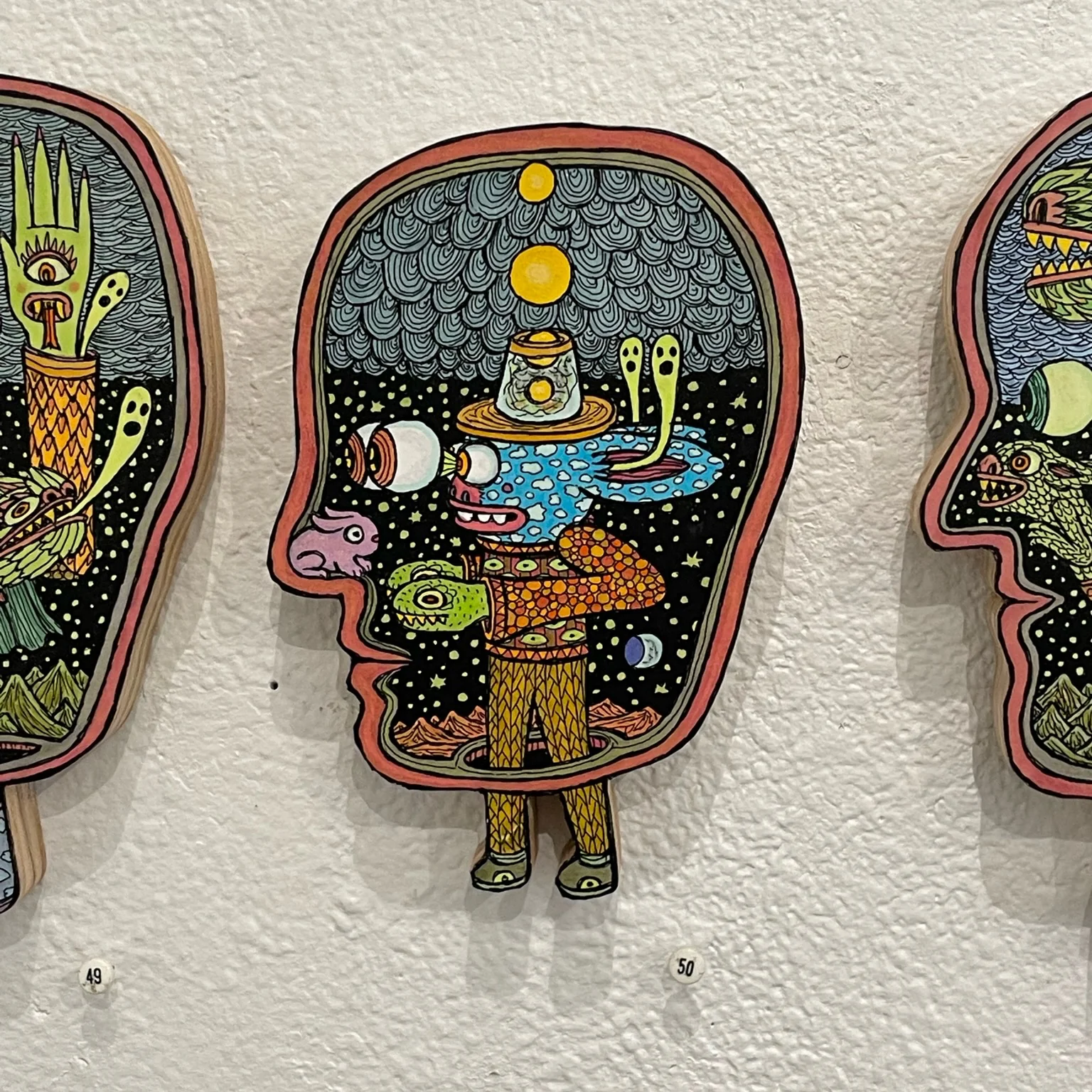 Theo Ellsworth - Good Goblins - #50 - "Think Haver with Nose Rabbit and Warm Globe Hat"
