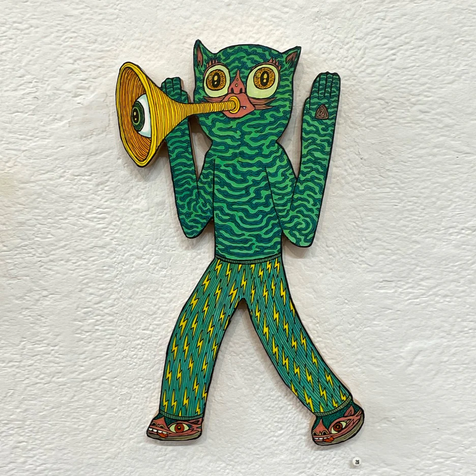 Theo Ellsworth - Good Goblins - #26 - "Cat Beast with Seeing Eye Trumpet"