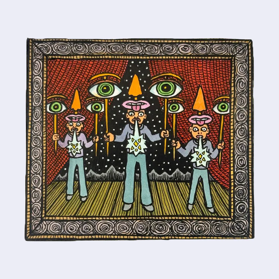 Theo Ellsworth - New Thought Form Folk - #10 - "Face Performers"