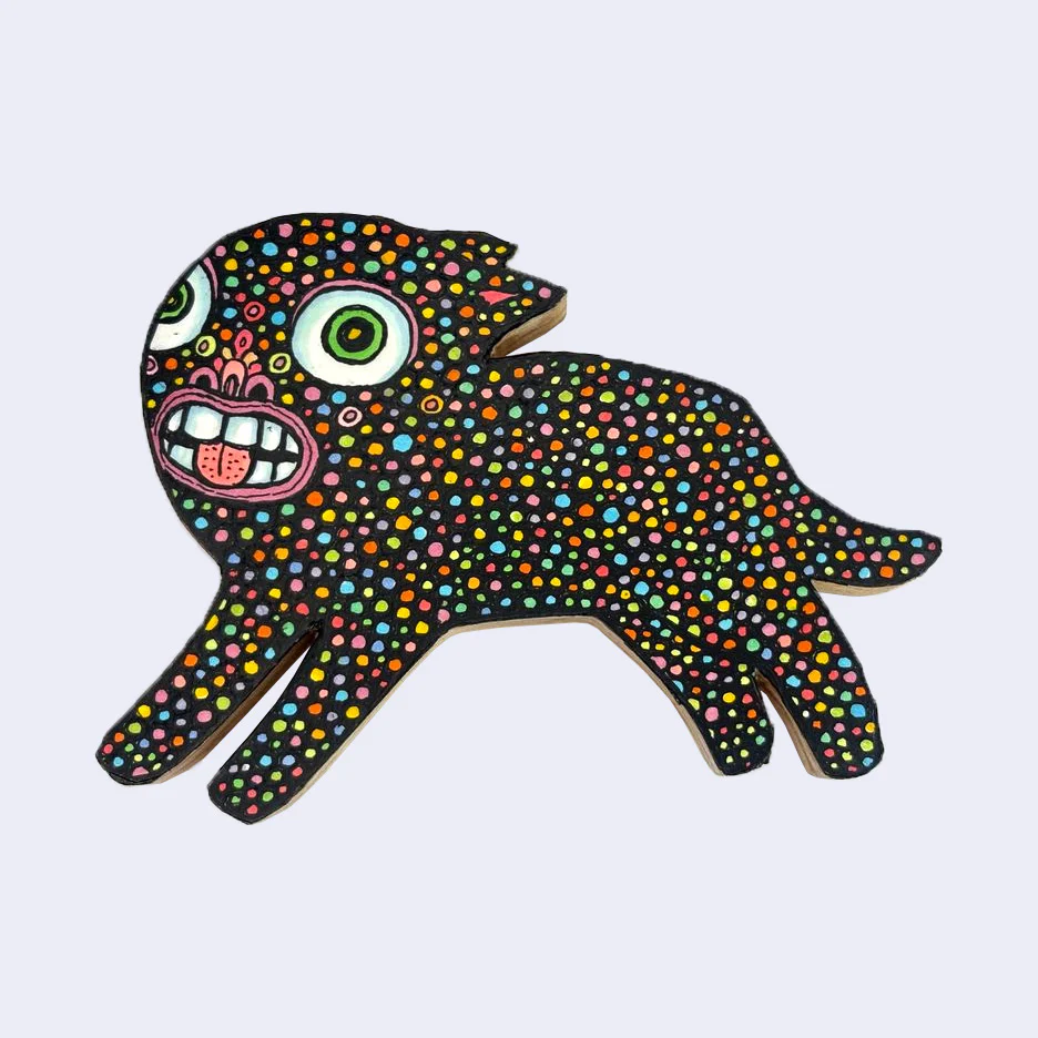 Theo Ellsworth - New Thought Form Folk - #23 - "Glow Dot Beast"