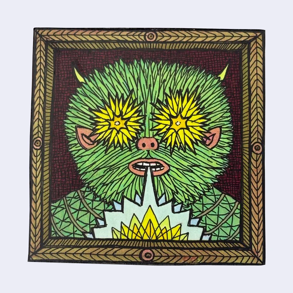 Theo Ellsworth - New Thought Form Folk - #40 - "Lantern Eyed Friend"