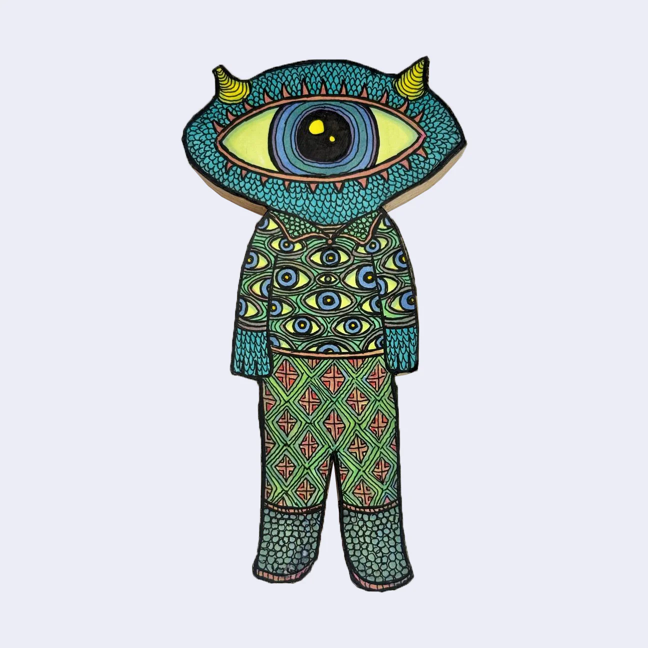 Theo Ellsworth - New Thought Form Folk - #16 - "Soft Cyclops"