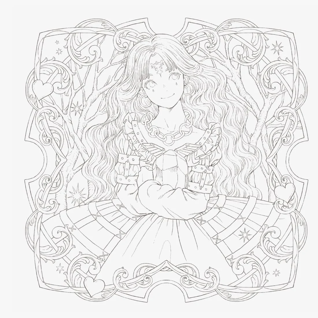 Victorian Fantasy Collection: Kuroimori Coloring Book - Image 3