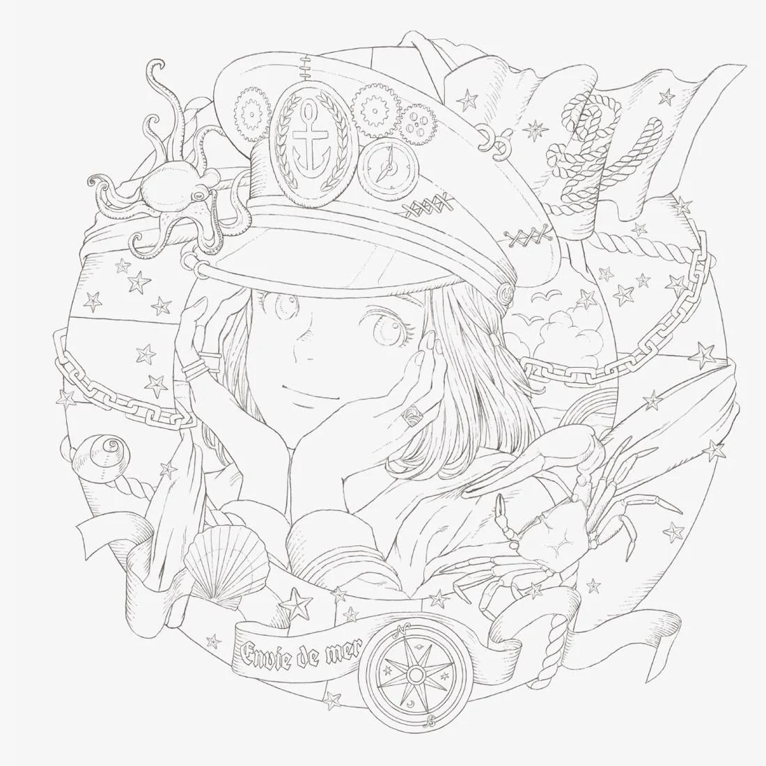 Victorian Fantasy Collection: Kuroimori Coloring Book - Image 5