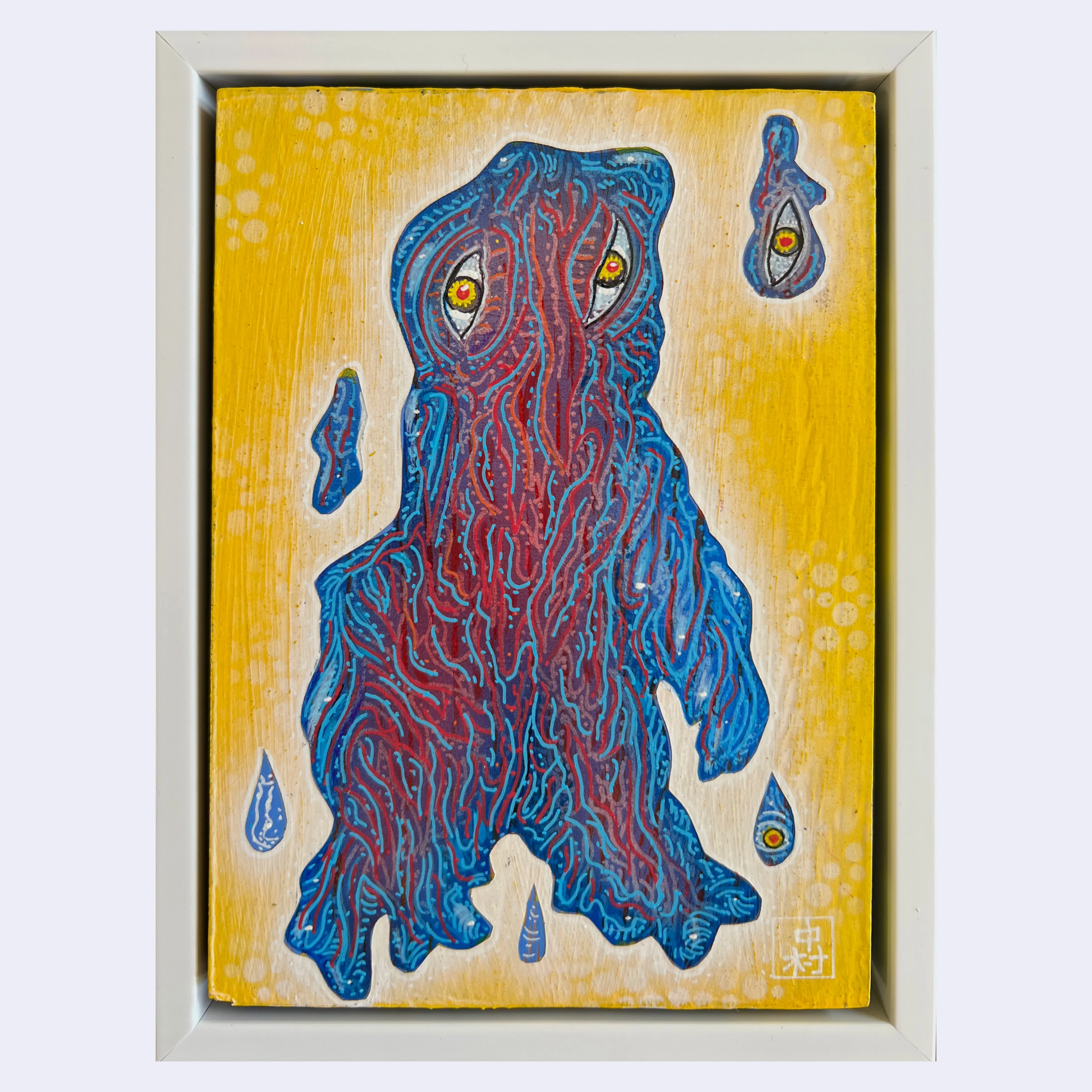 Whimsy Kimaguré - #22 - Joel Nakamura - "Smog Kaiju (Yellow Background)"