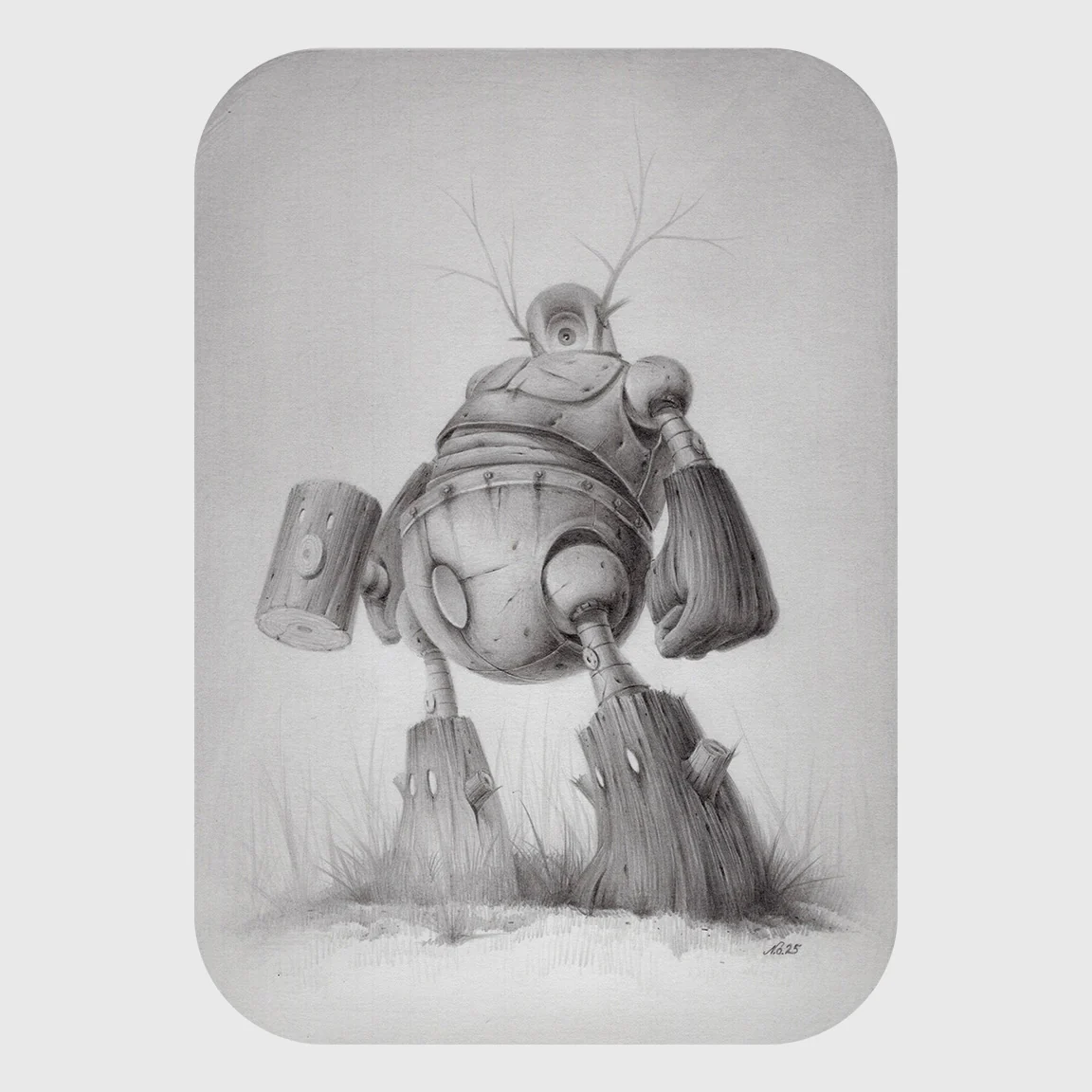 Whimsy Kimaguré - #39 - Nathan Ota - "Robo Man Drawing"
