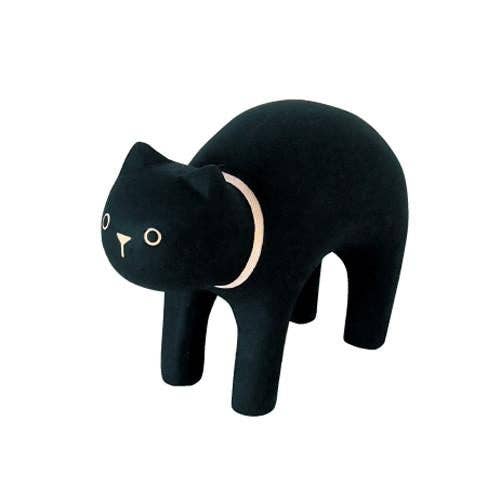 Wooden Animal Figure - Black Cat