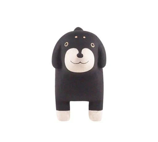 Wooden Animal Figure - Black Dachshund Dog - Image 2