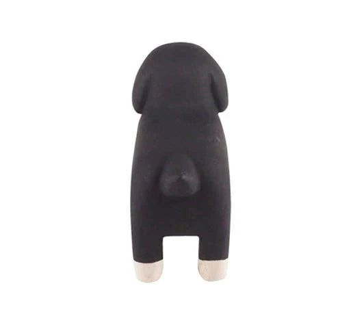 Wooden Animal Figure - Black Dachshund Dog - Image 4