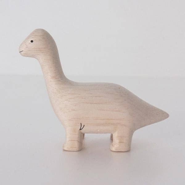 Wooden Animal Figure - Brachiosaurus DInosaur - Image 2