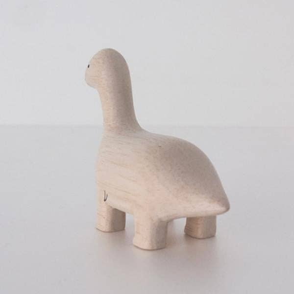 Wooden Animal Figure - Brachiosaurus DInosaur - Image 3