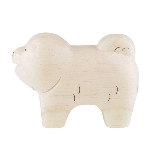 Wooden Animal Figure - Chow Chow Dog - Image 3