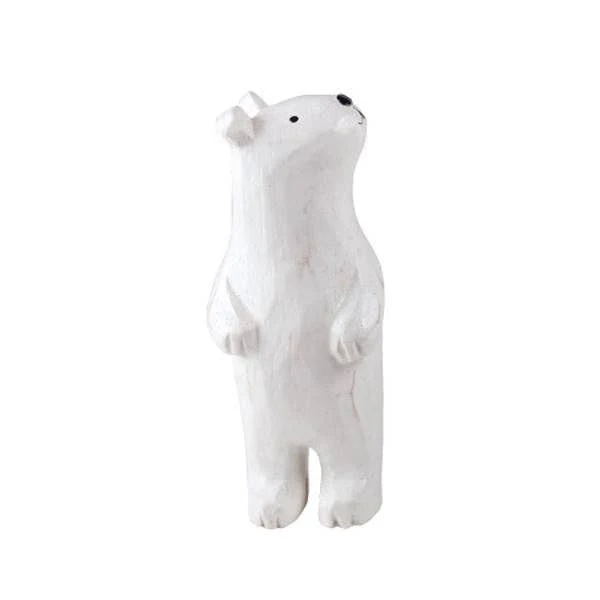 Wooden Animal Figure - Polar Bear (Child - Standing Up)