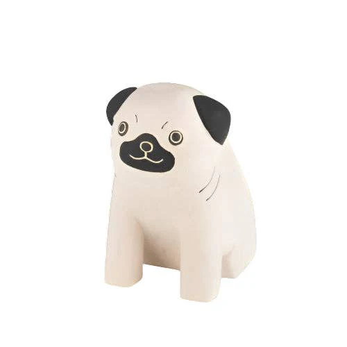 Wooden Animal Figure - Pug