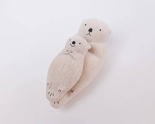 Wooden Animal Figure - Sea Otter (Child) - Image 6